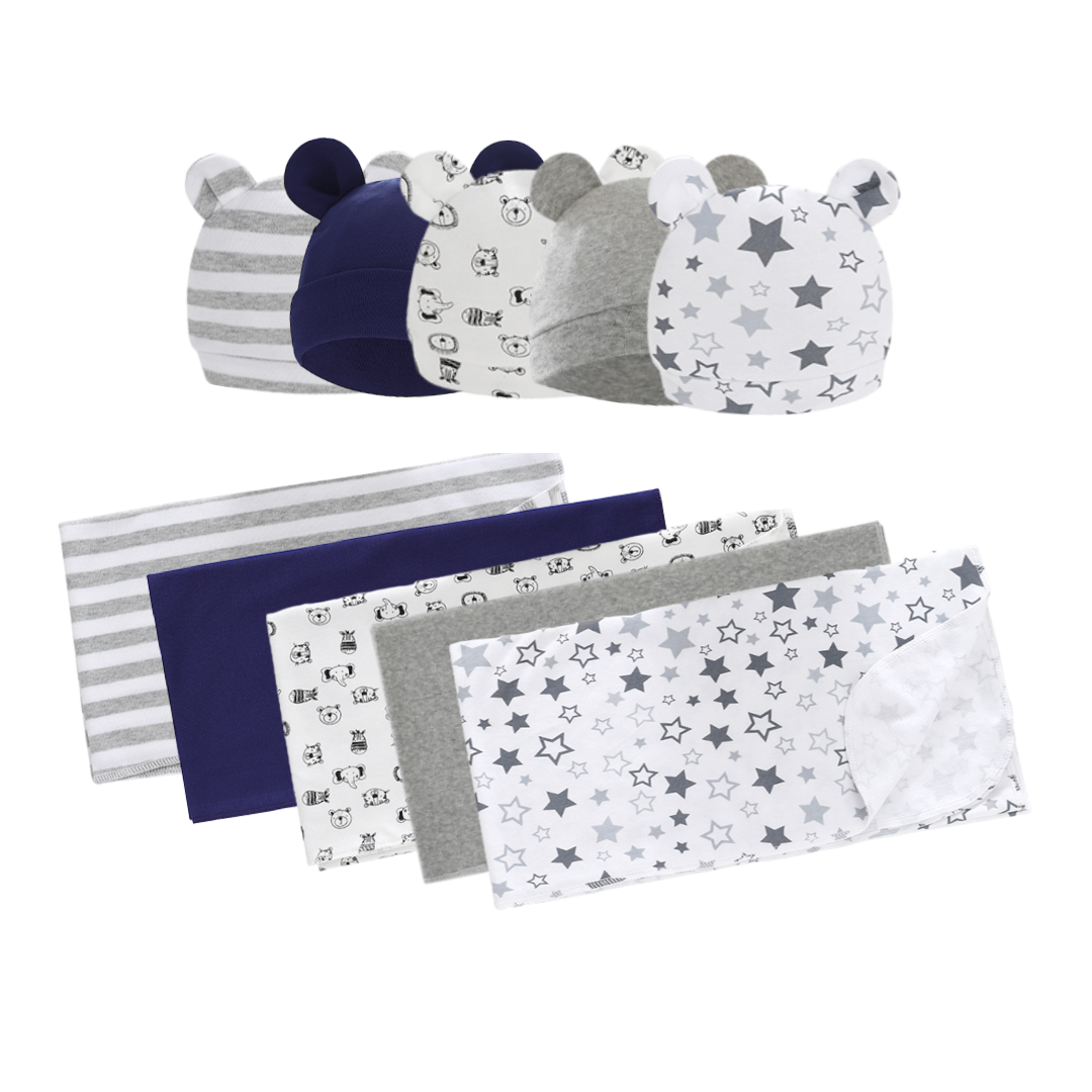 Set de Gorrito y Manta de Dormir para Bebé Jump Kids Surtido-0