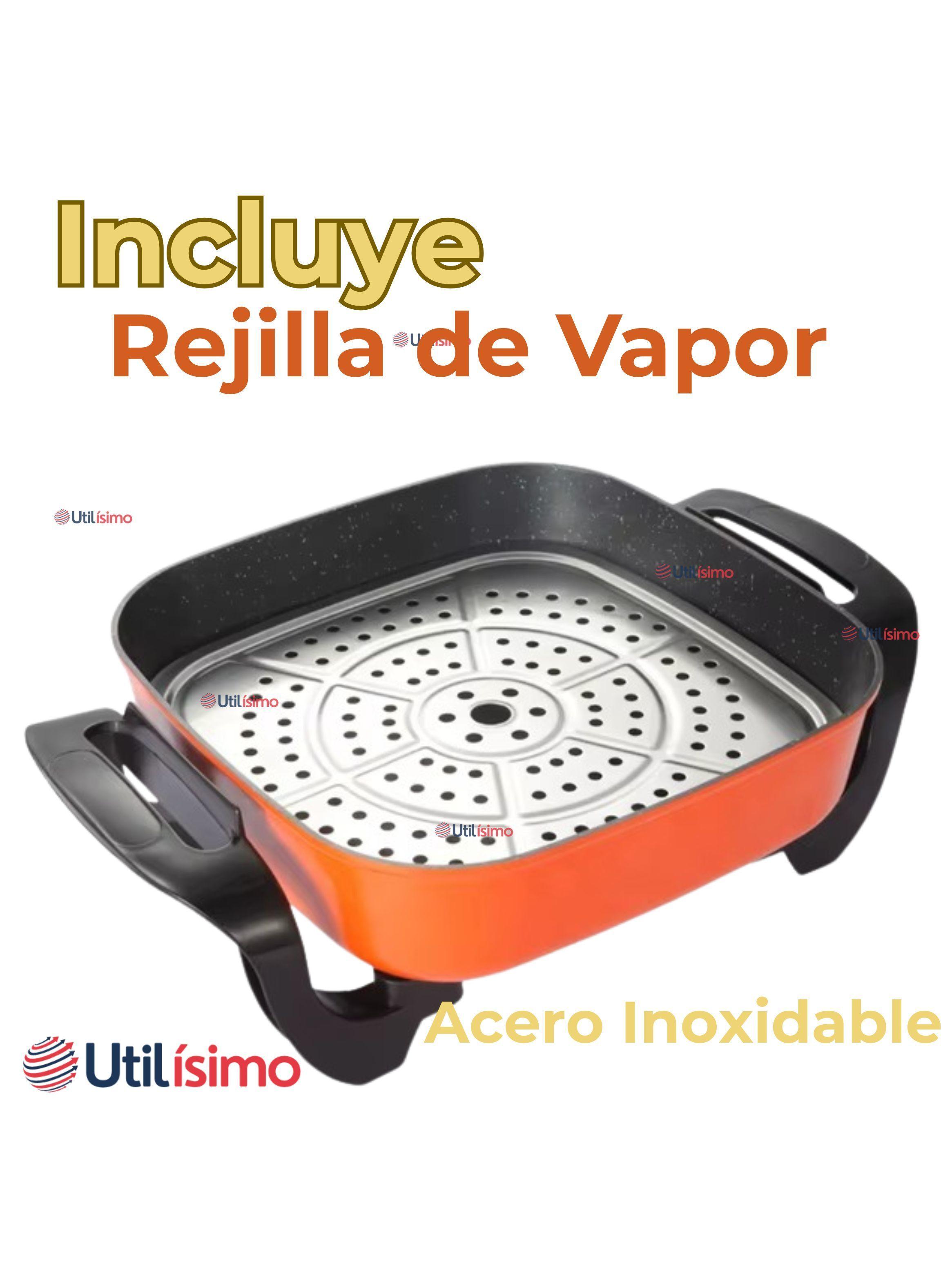 Sartén Eléctrico Multifuncional y Antiadherente 1350W de Potencia-6