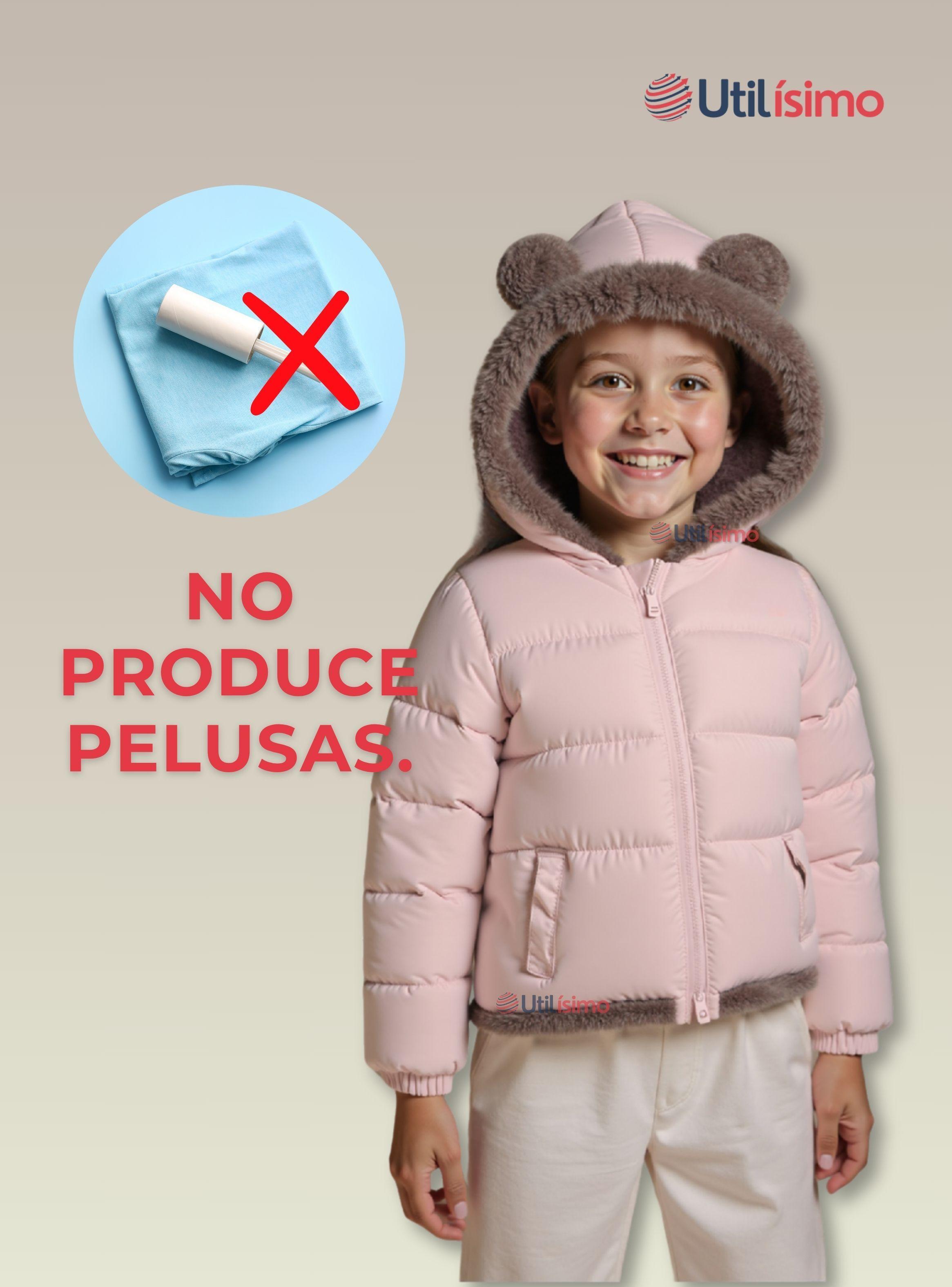 Parka Con Capucha Manga Larga Niña Orejitas Rosa-5