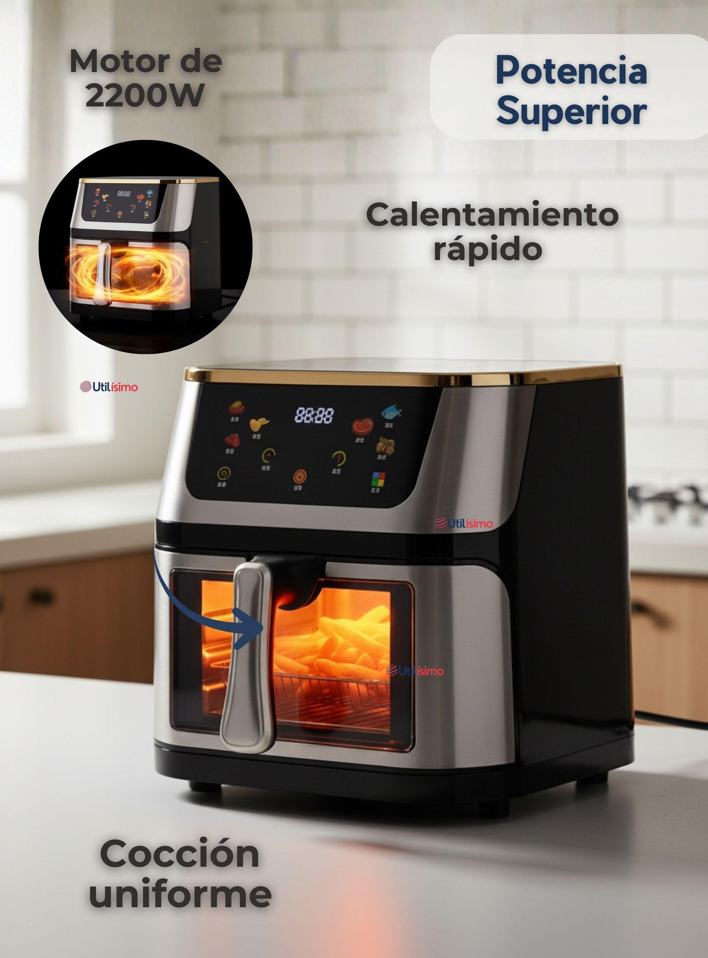 Freidora De Aire Sin Aceite 13.5 Litros Grande Extra Larga 2200W-4