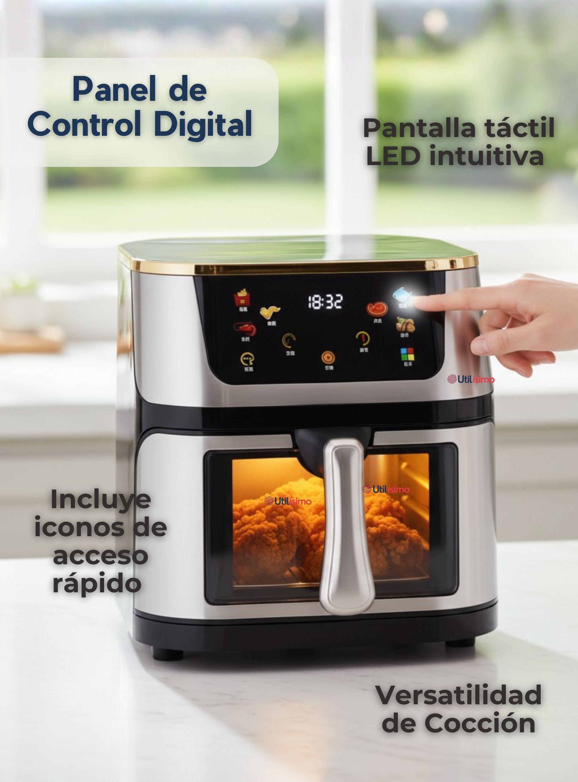 Freidora De Aire Sin Aceite 13.5 Litros Grande Extra Larga 2200W-6