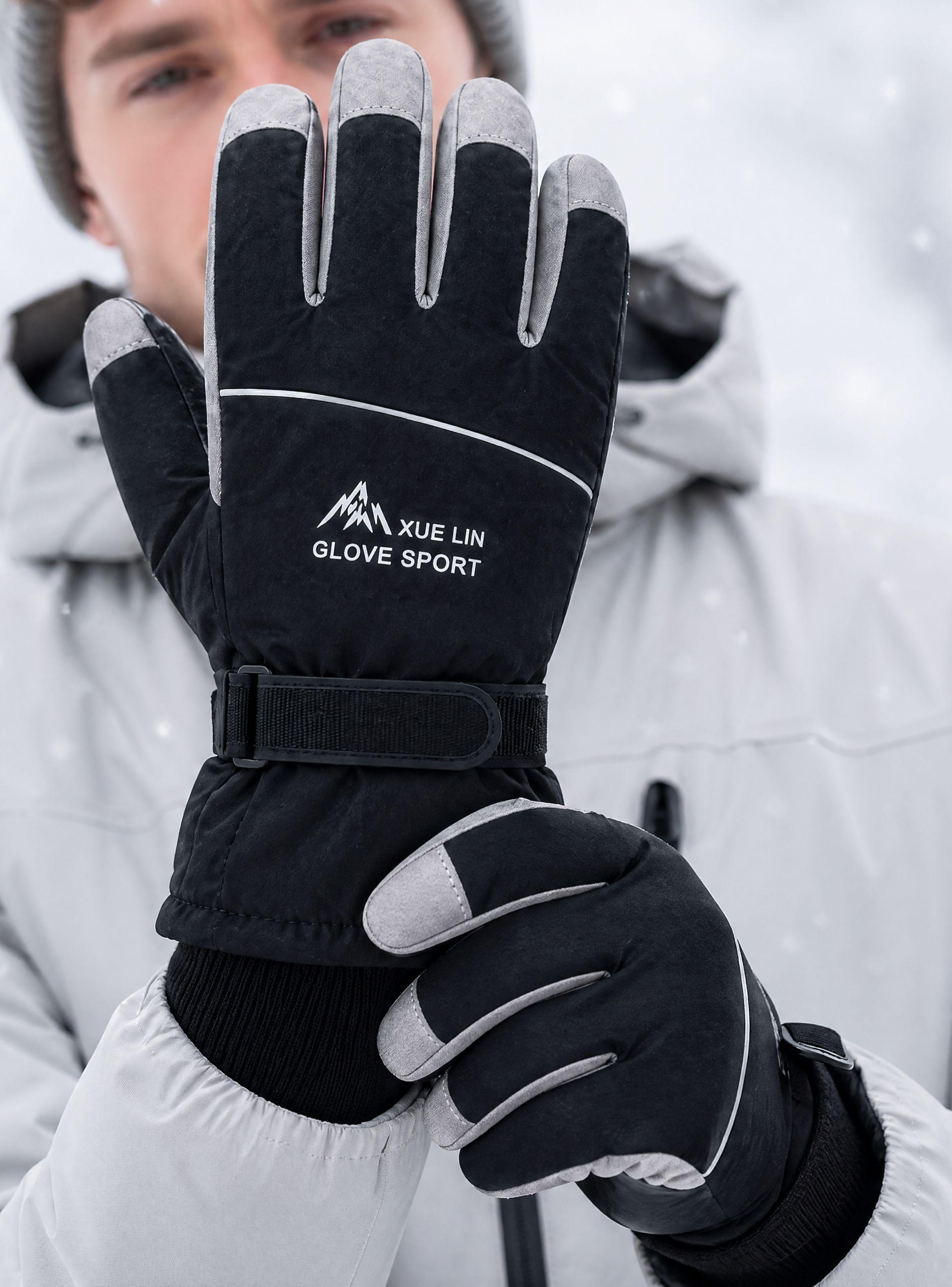Guantes para Moto Impermeables Touchscreen Antideslizante Térmicos de Colores Surtidos-1
