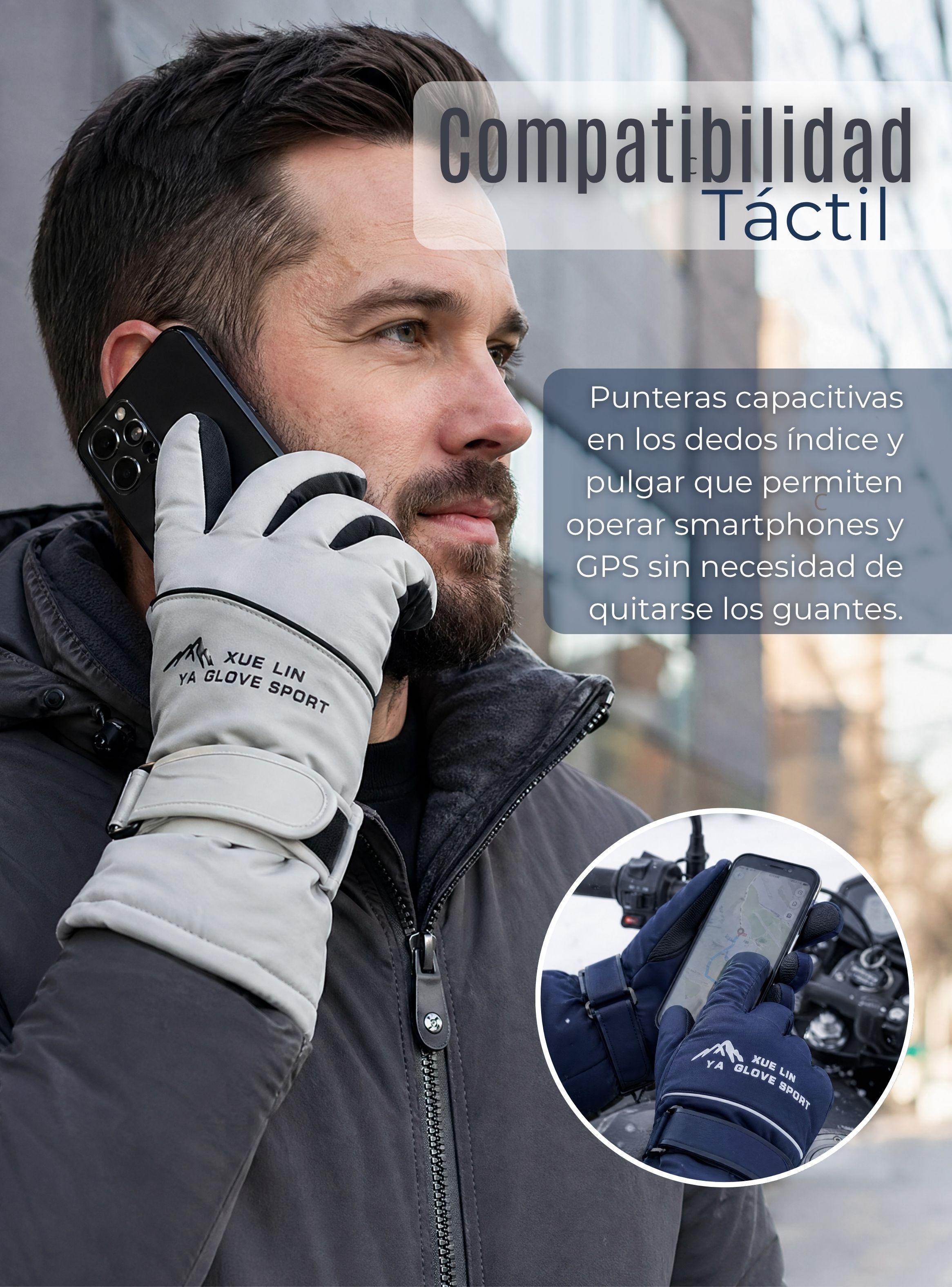 Guantes para Moto Impermeables Touchscreen Antideslizante Térmicos de Colores Surtidos-5
