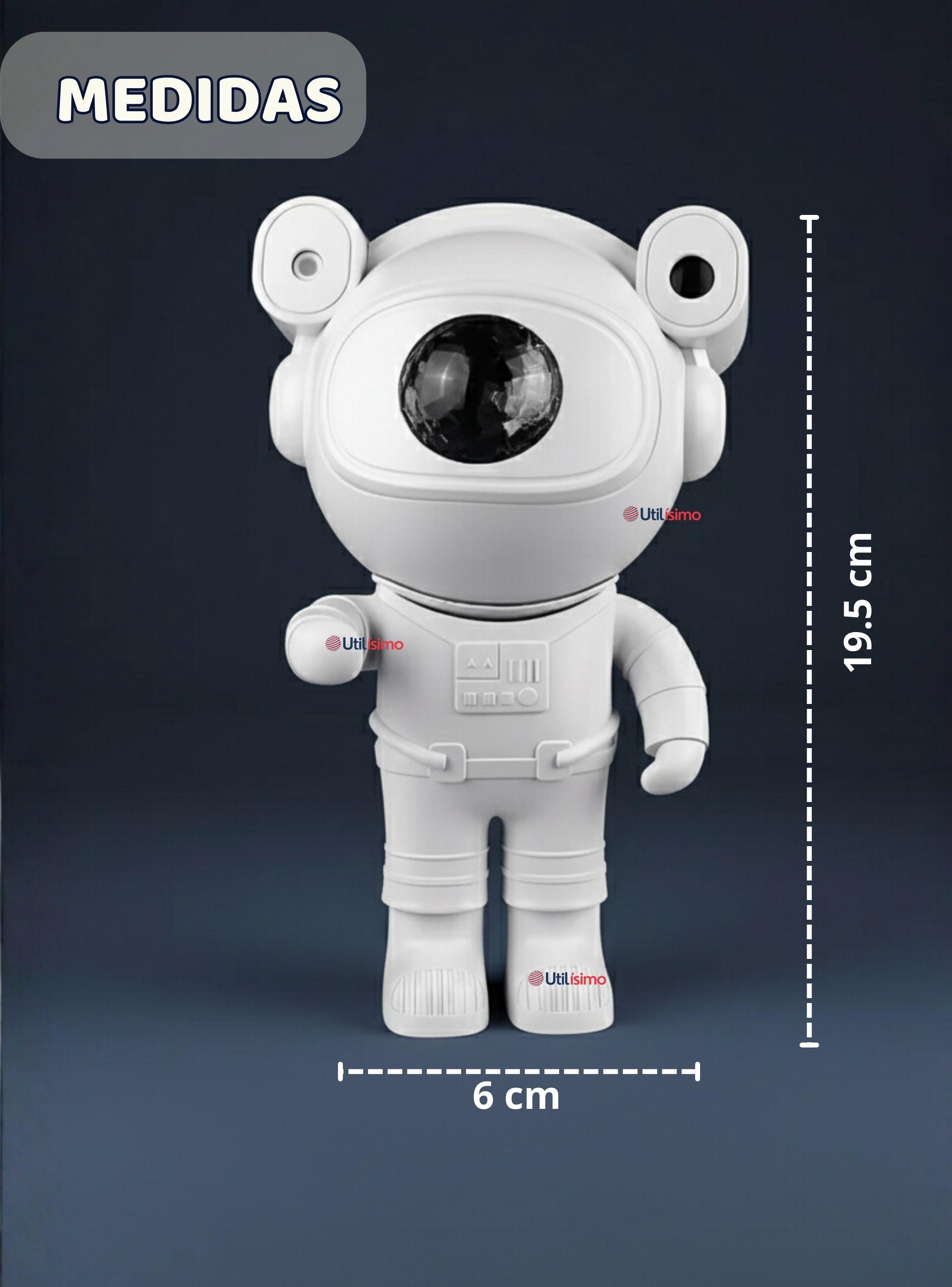 Lámpara Proyector Astronauta De Galaxia Luz Led Bluetooth-3