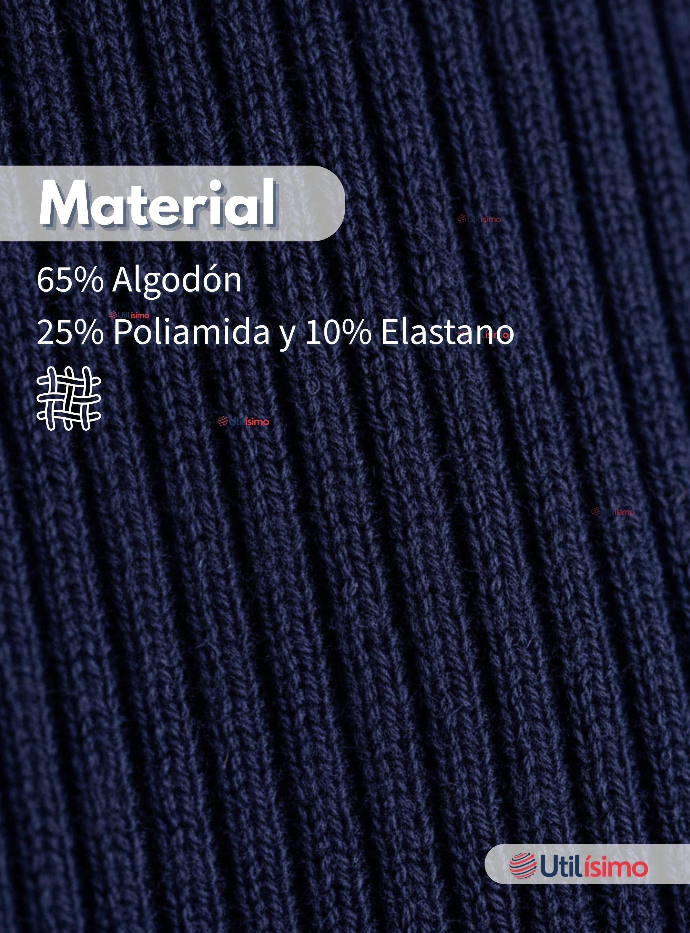 Pack 3 Ballerinas Elasticadas Escolares para Niña Algodón Color Azul-7