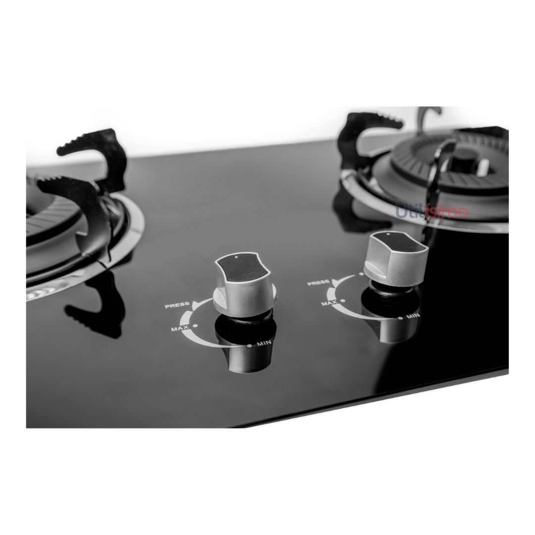 Cocinilla Encimera a Gas Vidrio Templado LINE™ 2 Platos-3