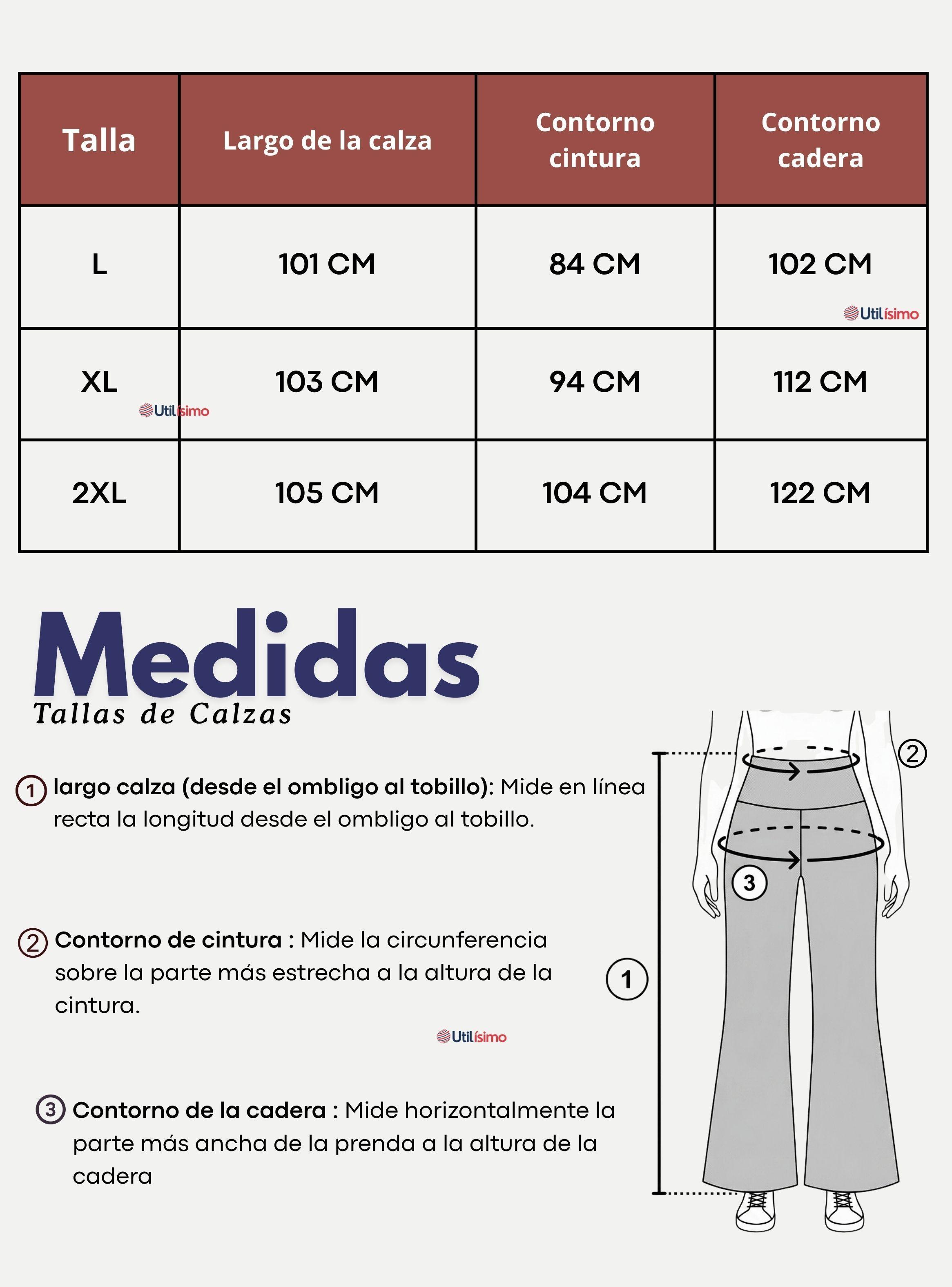 Calza Polar Con Chiporro Palazzo Mujer Elasticada Térmica Color Burdeo Jeans-4