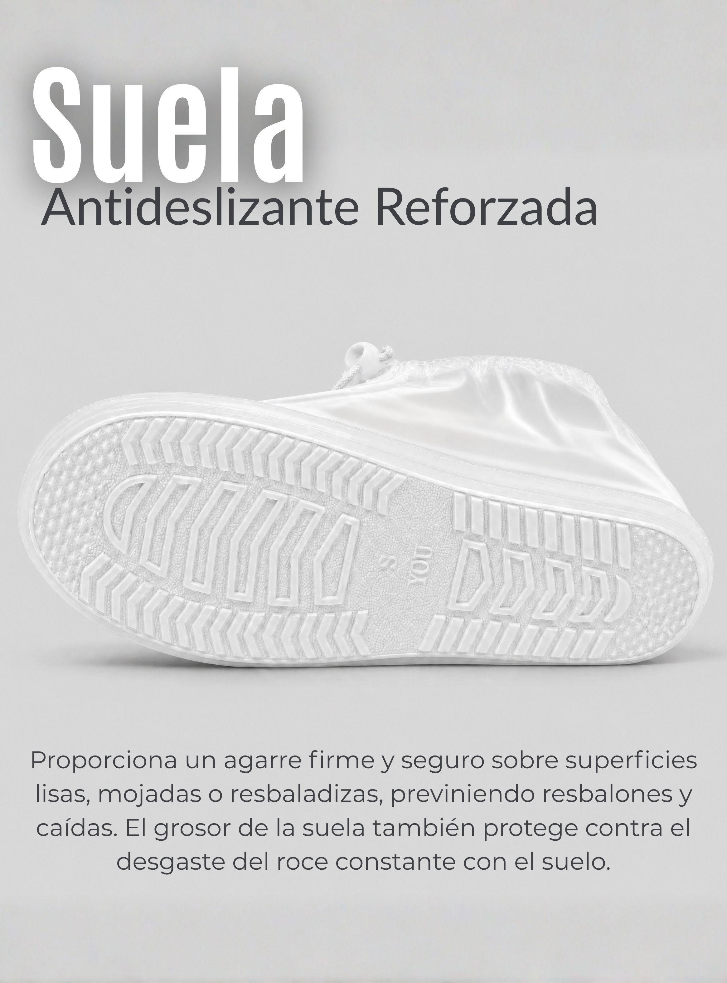 Fundas Cubre Calzado Impermeables Aislante Lluvia Blanco Hombre 1 Par-6