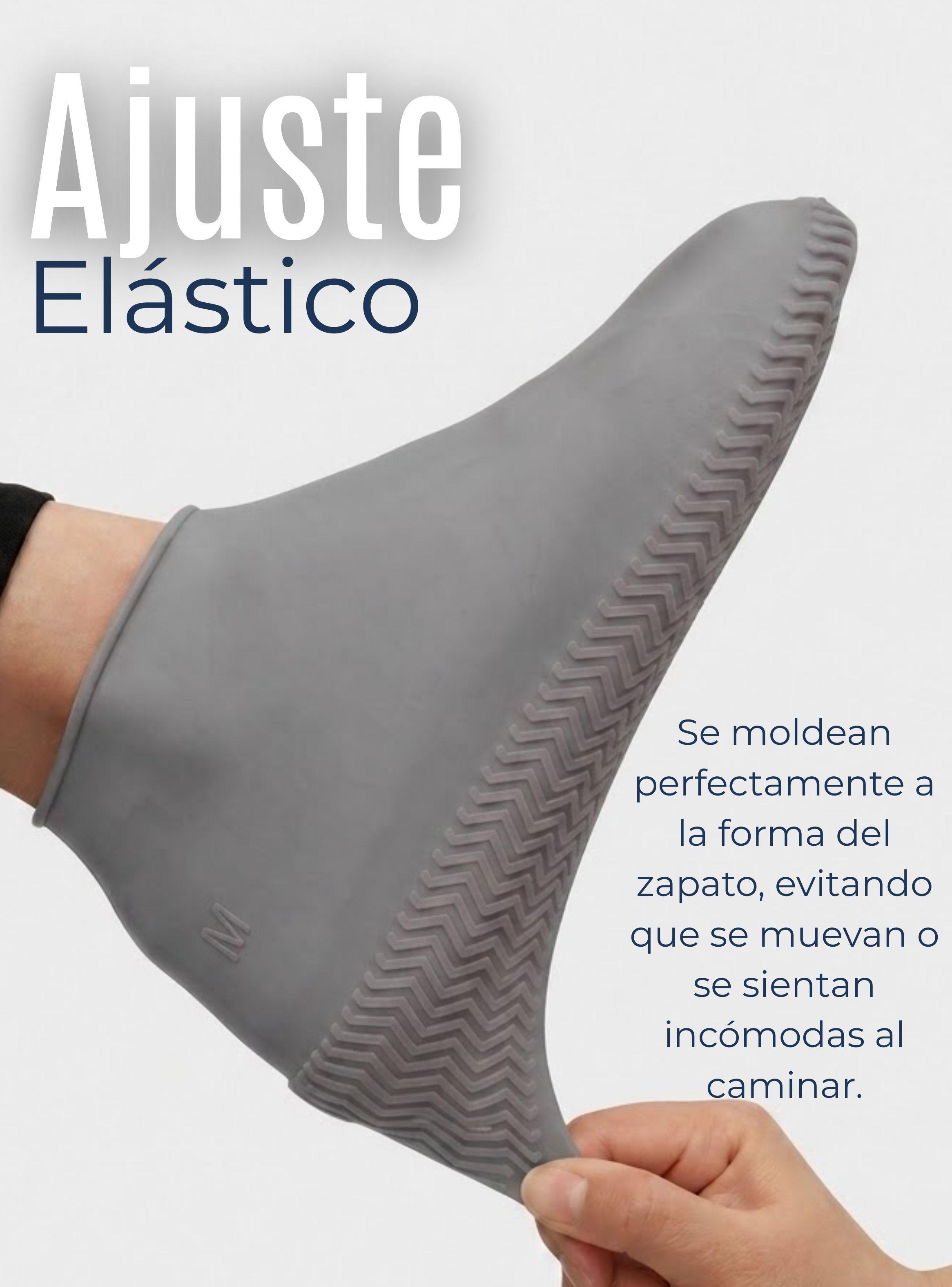 Pack 3 Pares Fundas Cubre Zapatos Gris Impermeable Silicona Antideslizante Surtidas -6