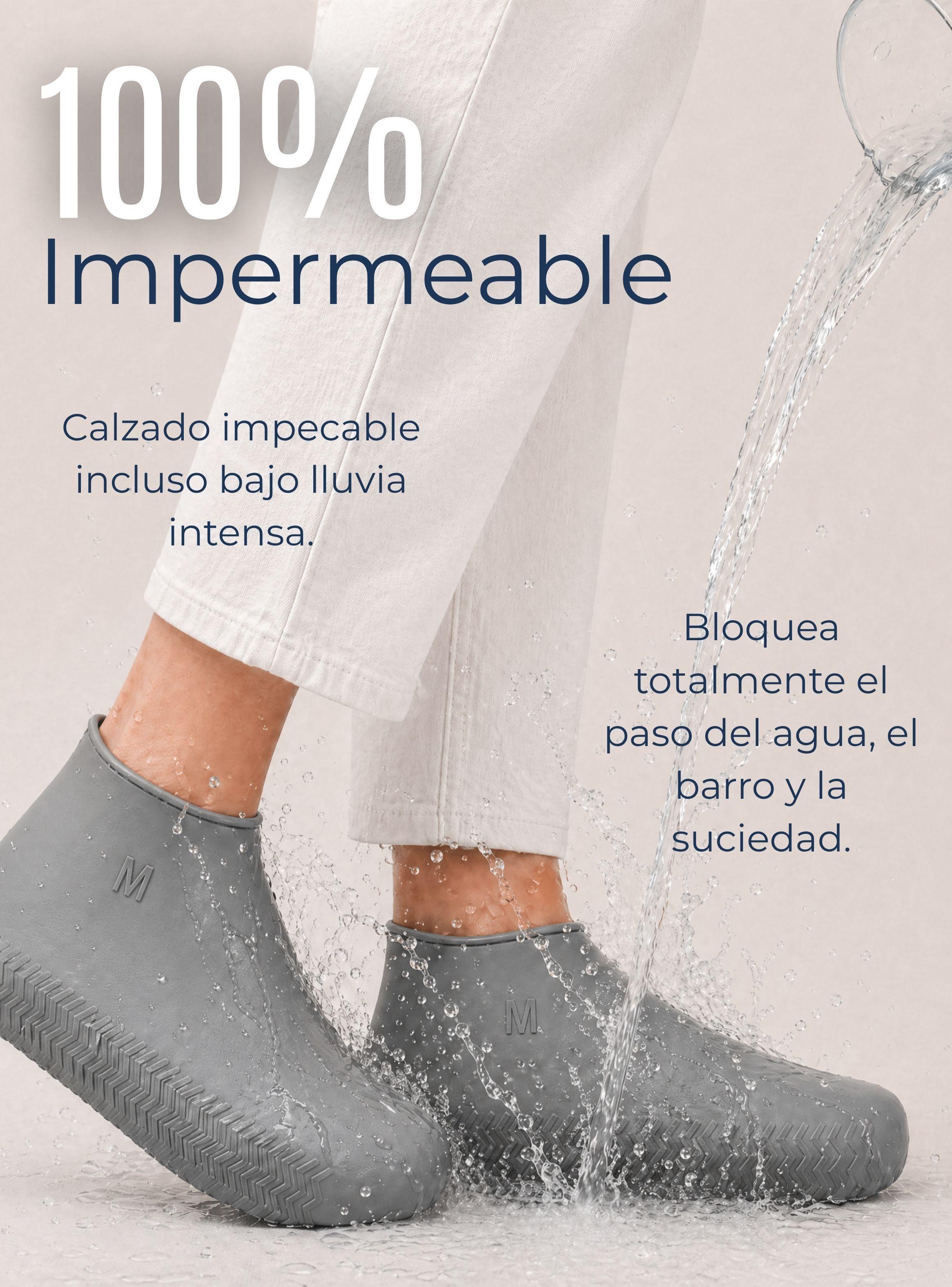 Pack 3 Pares Fundas Cubre Zapatos Gris Impermeable Silicona Antideslizante Surtidas -7