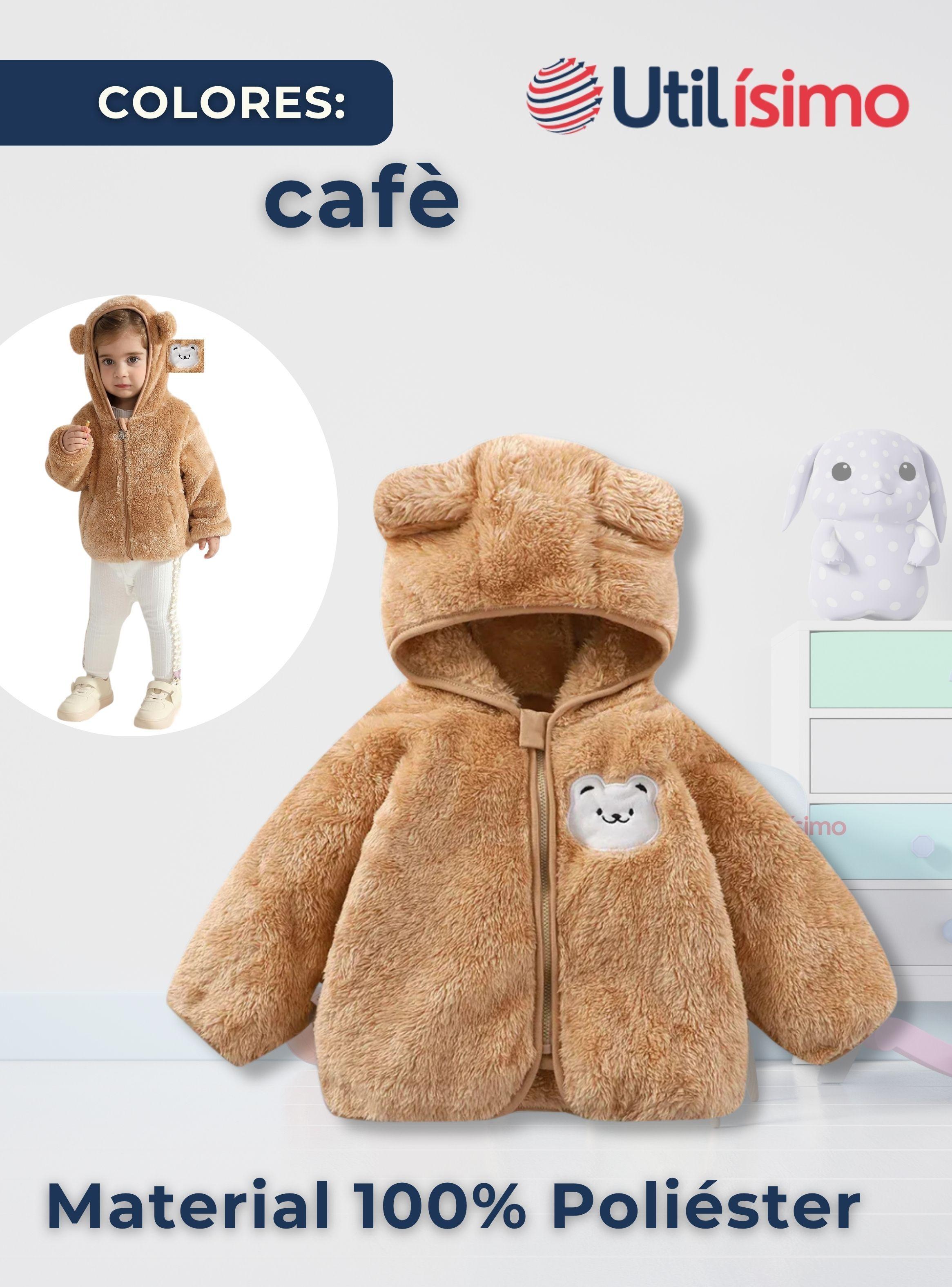 Chaqueta Polar con Capucha Niña Animalitos Cafè-1