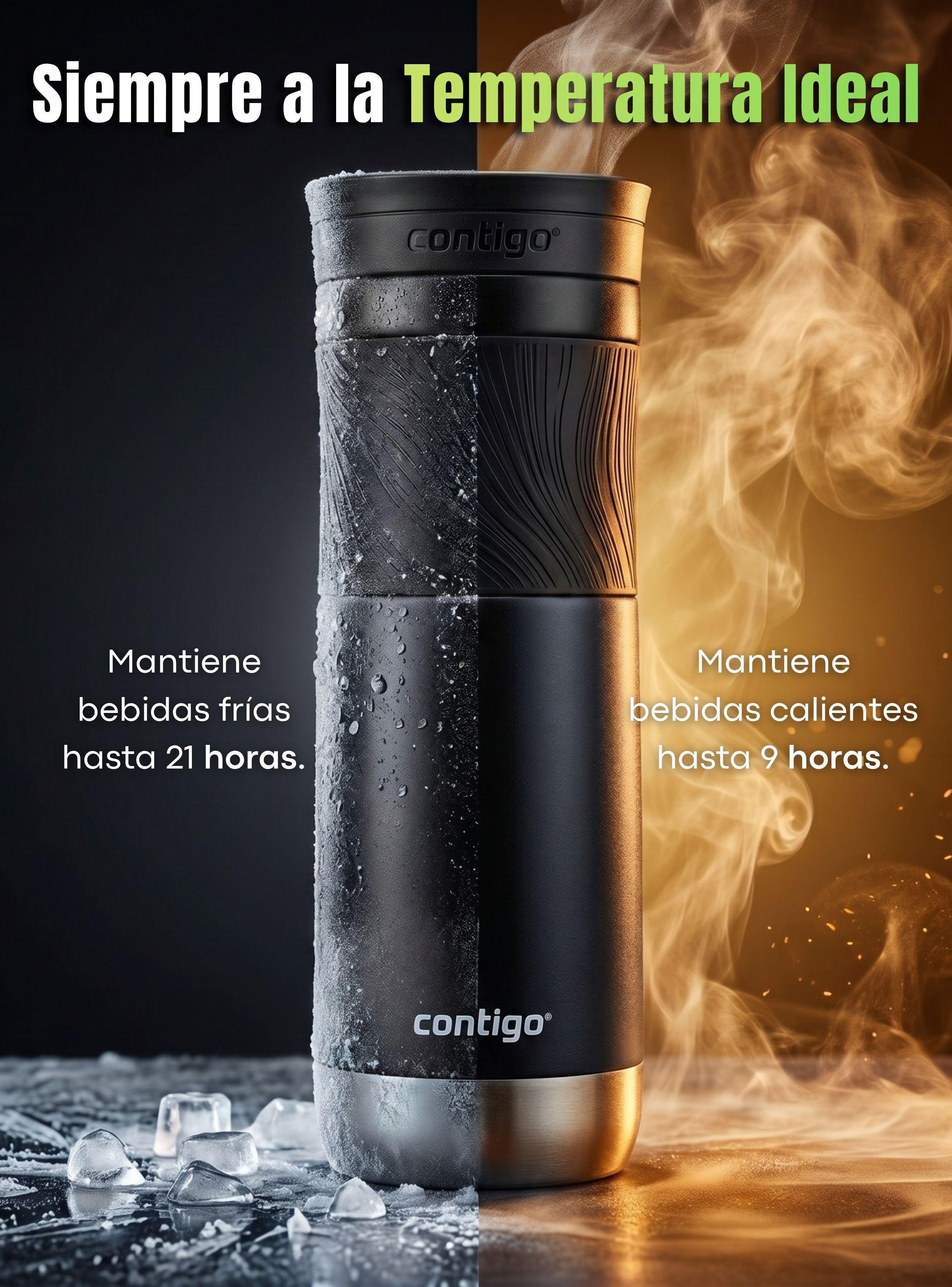 Vaso Termico Contigo Byron 2.0 Snapseal 710 ML Licorice Acero inoxidable-6