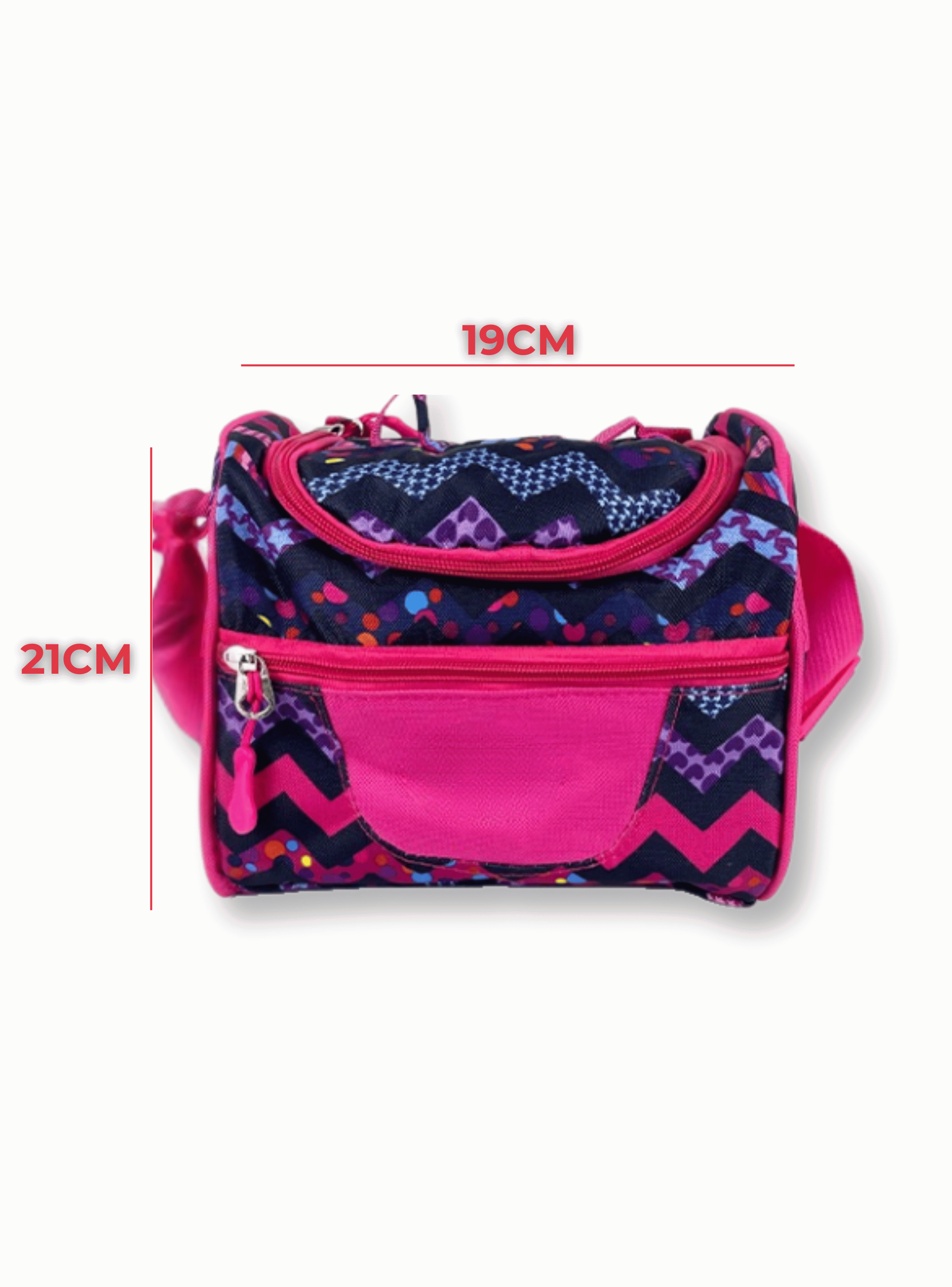 Mochila Con Lonchera Y Estuche 45CM Estampado Variados Niña Geometric-2