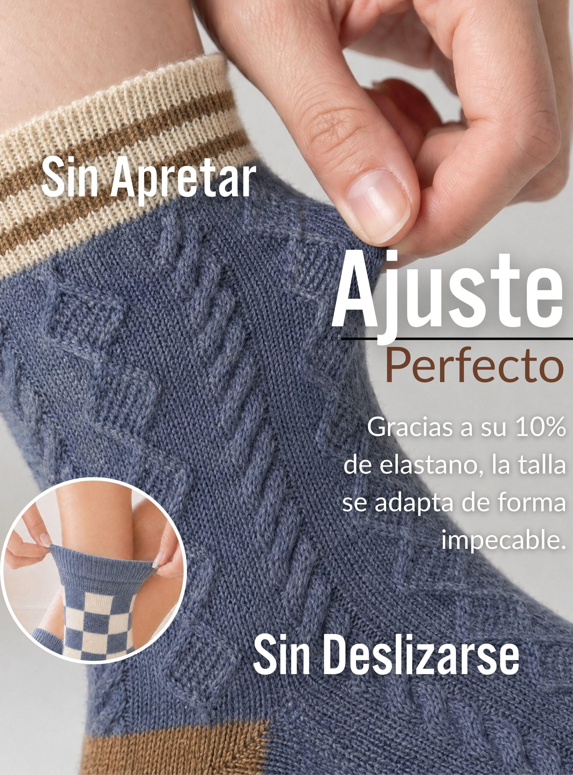 Pack 6 Pares Calcetines de Lana Confort Térmico Mujer Diseños Juveniles-7