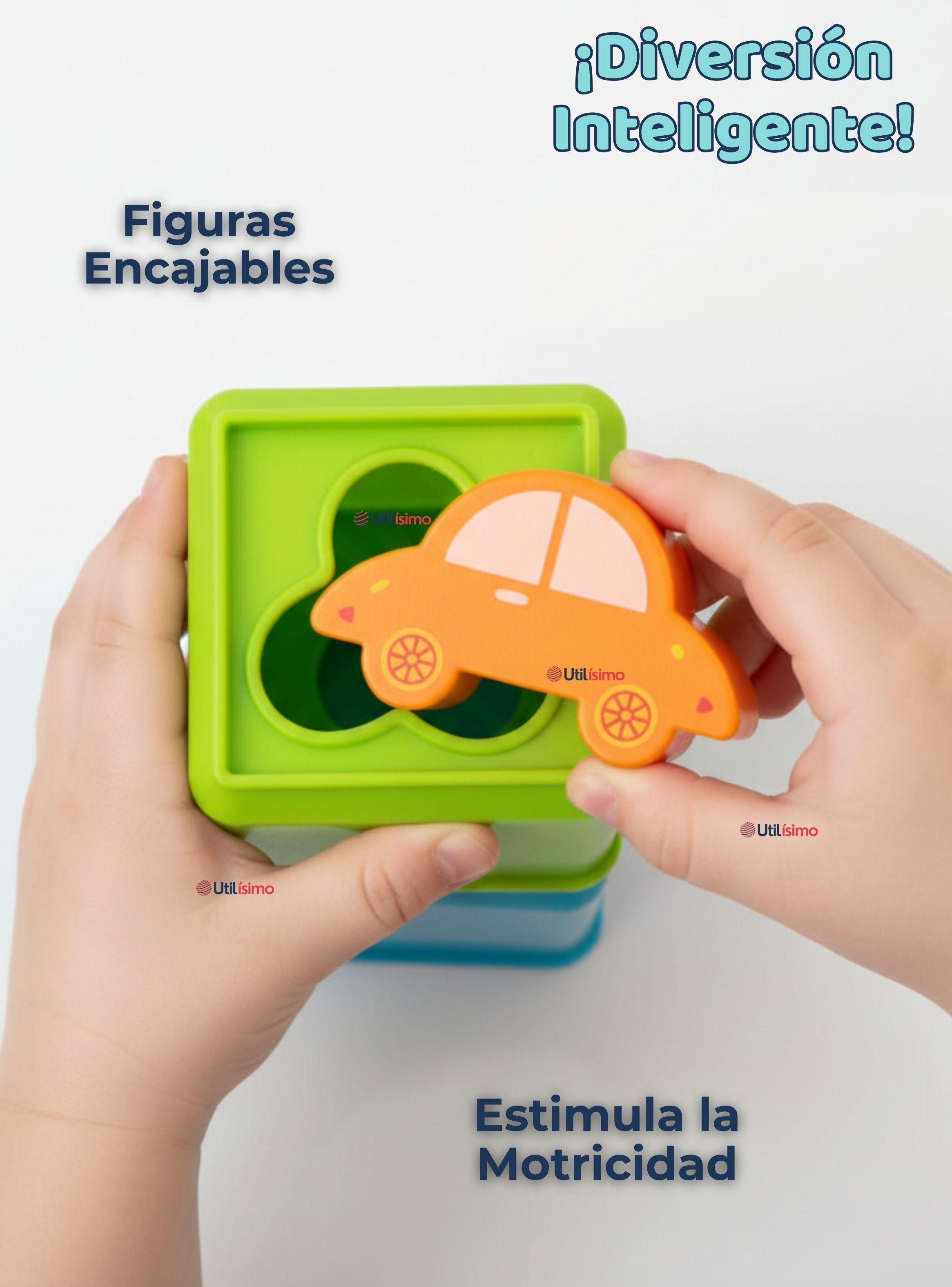 Juego Didáctico Bebé Encaje Apilable Torre Con Figuras Niña y Niño-4