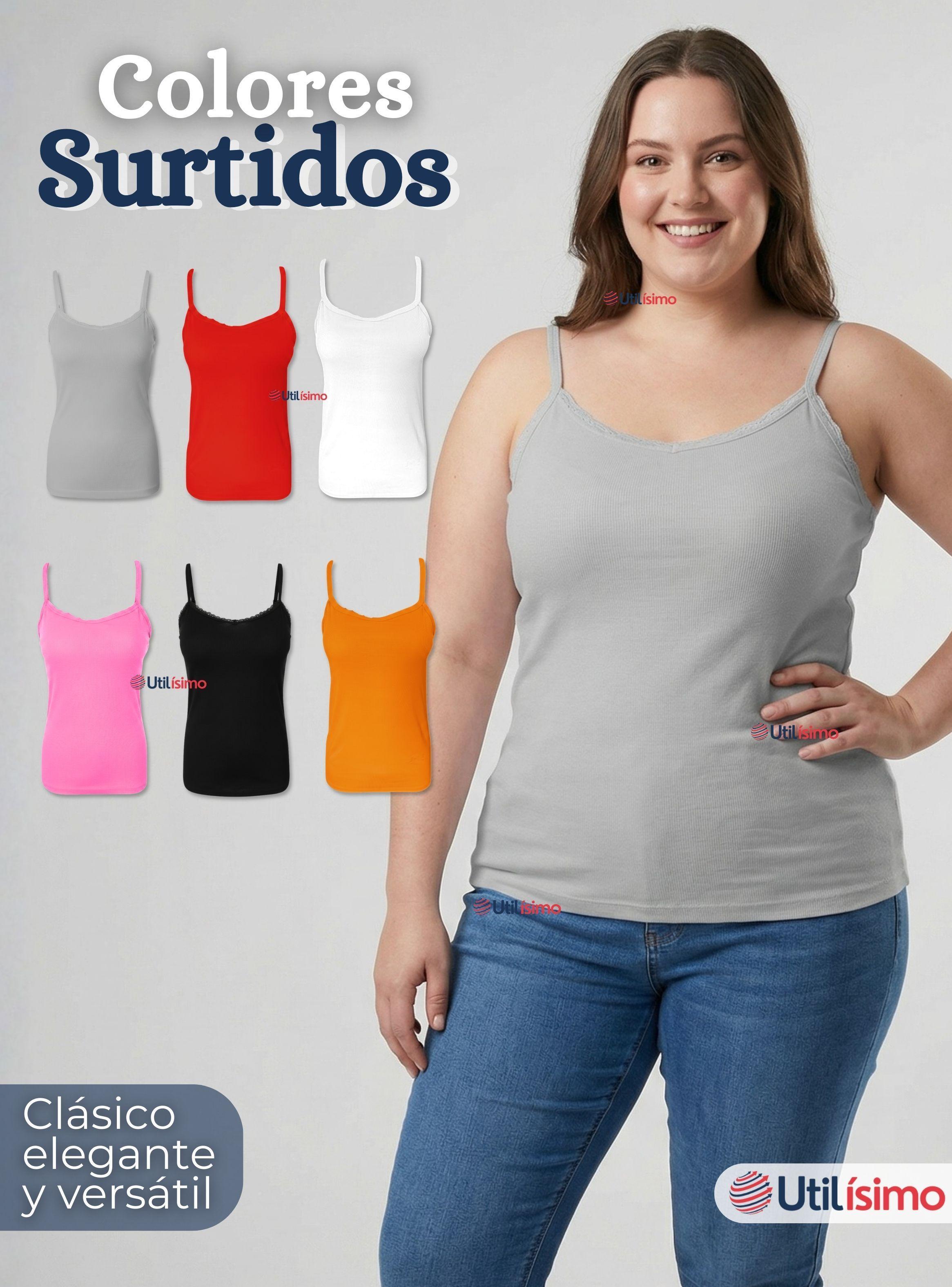 Pack 3 Camiseta Polera Pabilo Básica Lisa yTranspirable Mujer Color Surtido-3