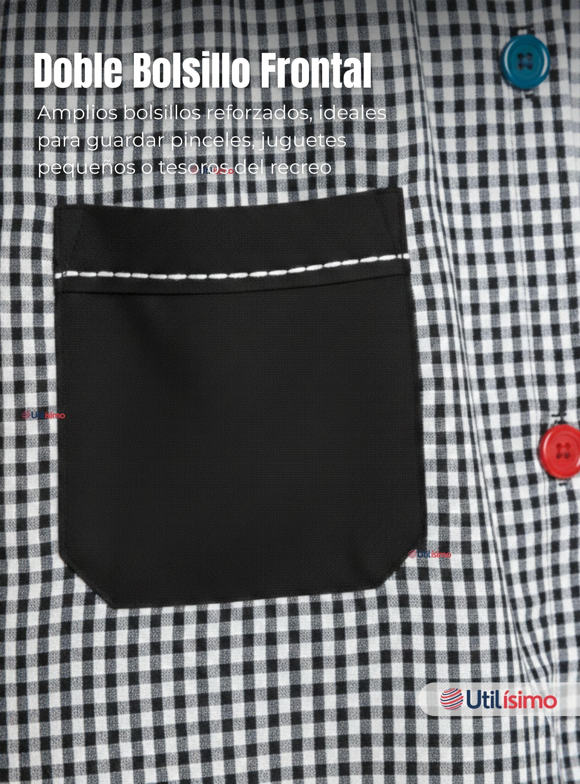 Delantal de Párvulo Niña Cotona Escolar Colegio-7