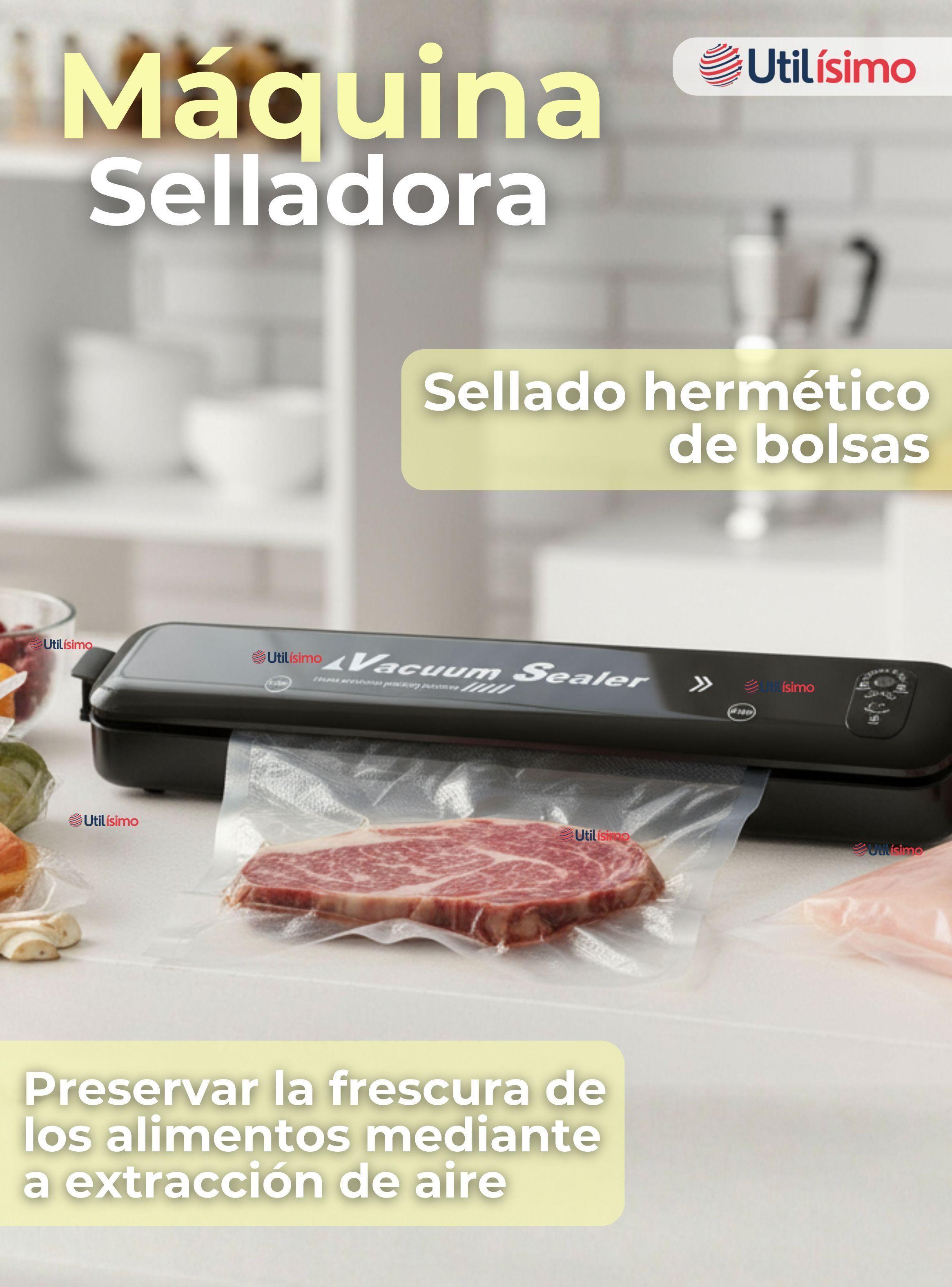 Selladora Envasadora Al Vacío Maquina Alimentos Automática y Portátil-3