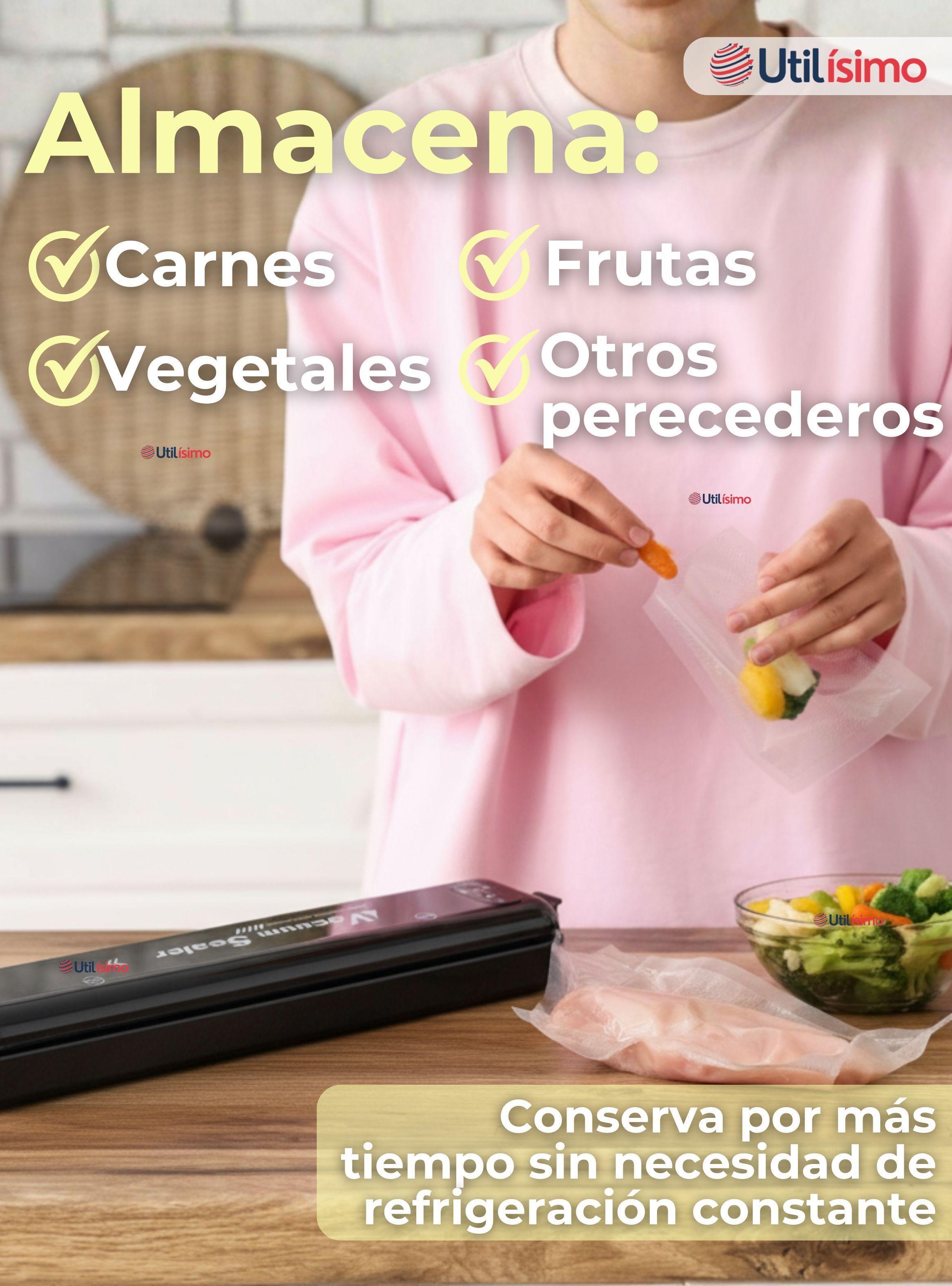 Selladora Envasadora Al Vacío Maquina Alimentos Automática y Portátil-4