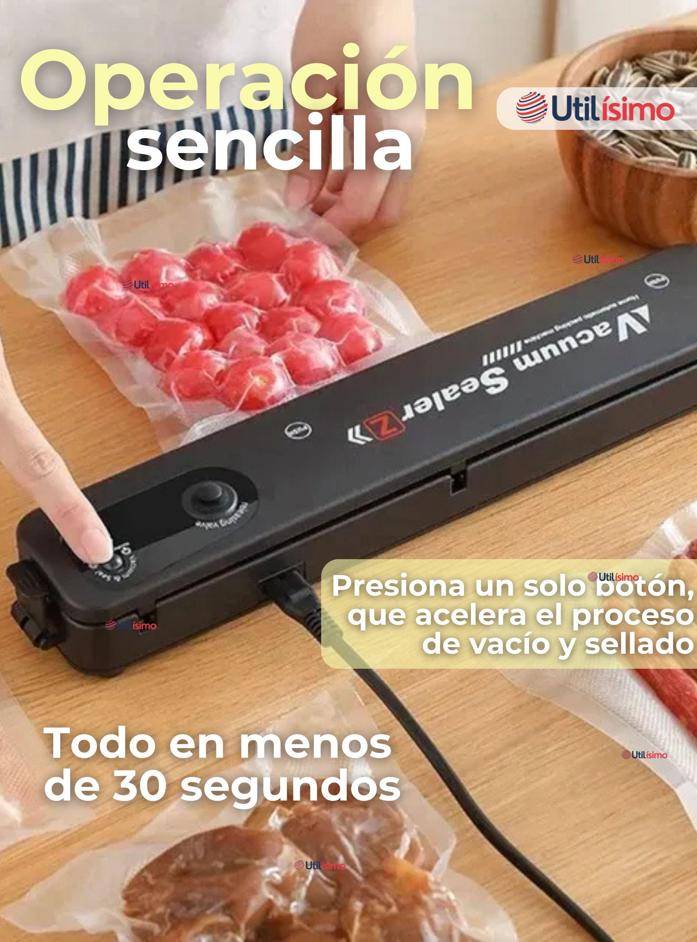 Selladora Envasadora Al Vacío Maquina Alimentos Automática y Portátil-5