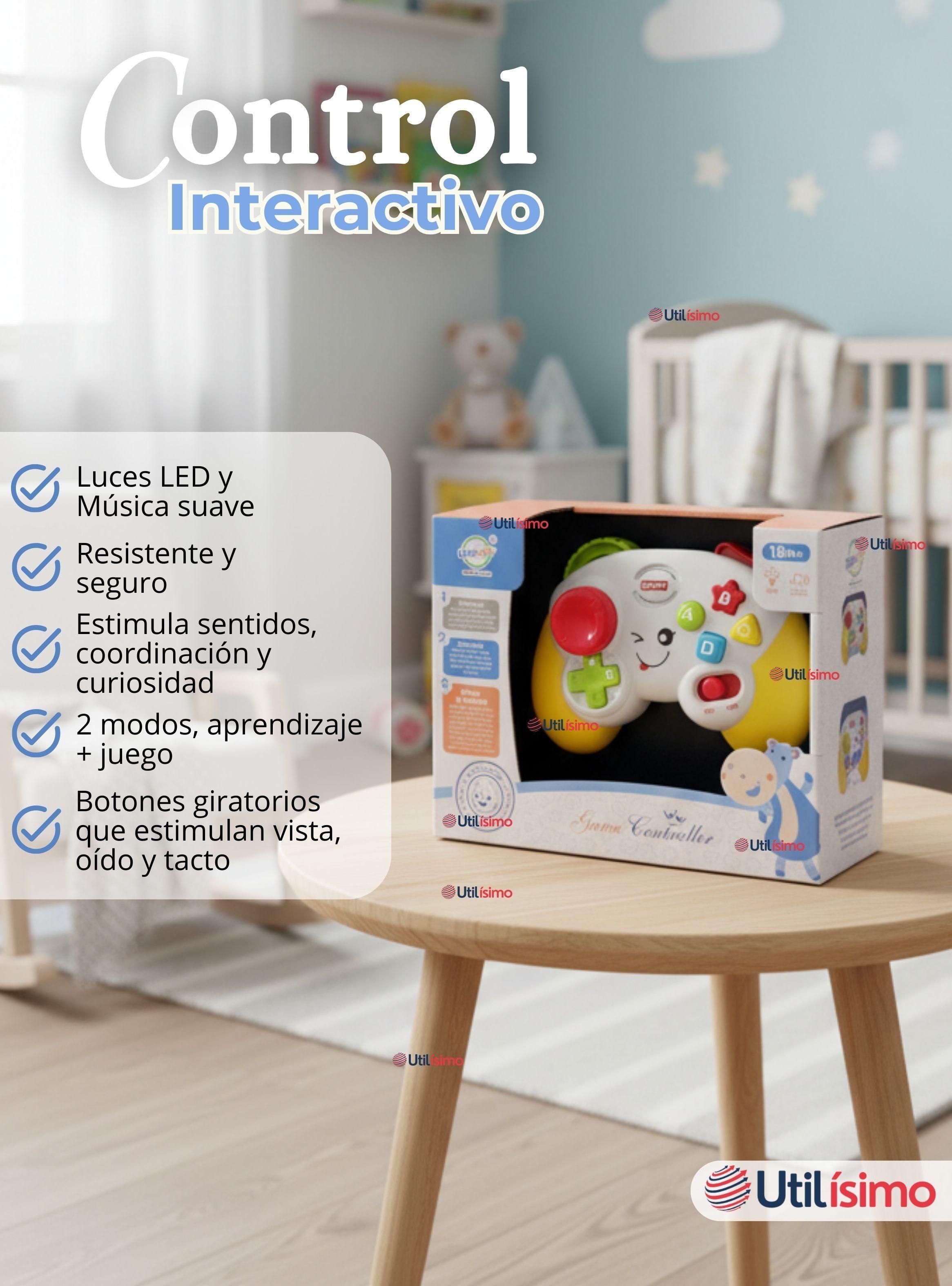 Control Mando Interactivo Música Y luces Juguete Colores Surtidos para Bebé Niño Niña-2
