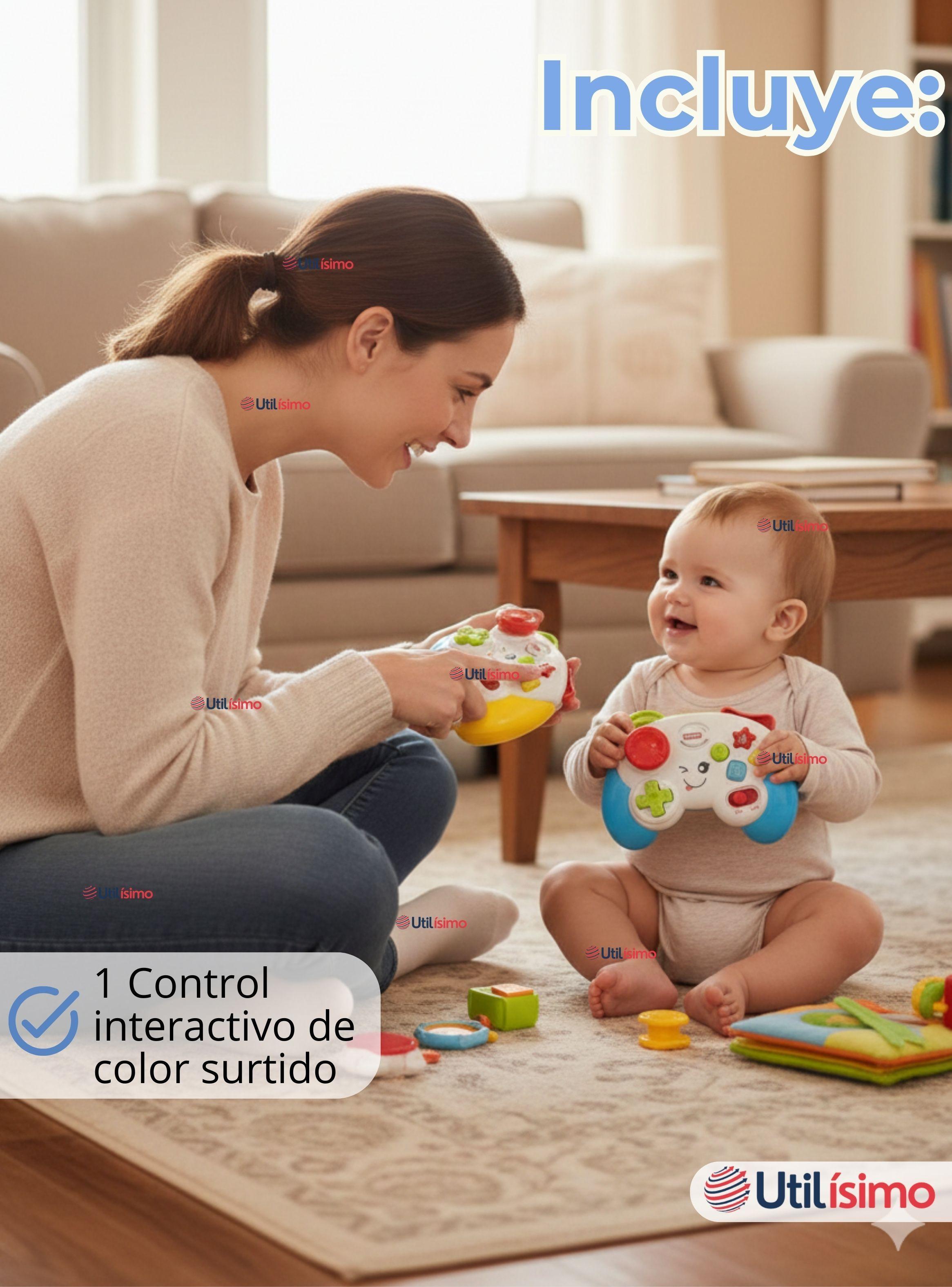Control Mando Interactivo Música Y luces Juguete Colores Surtidos para Bebé Niño Niña-3