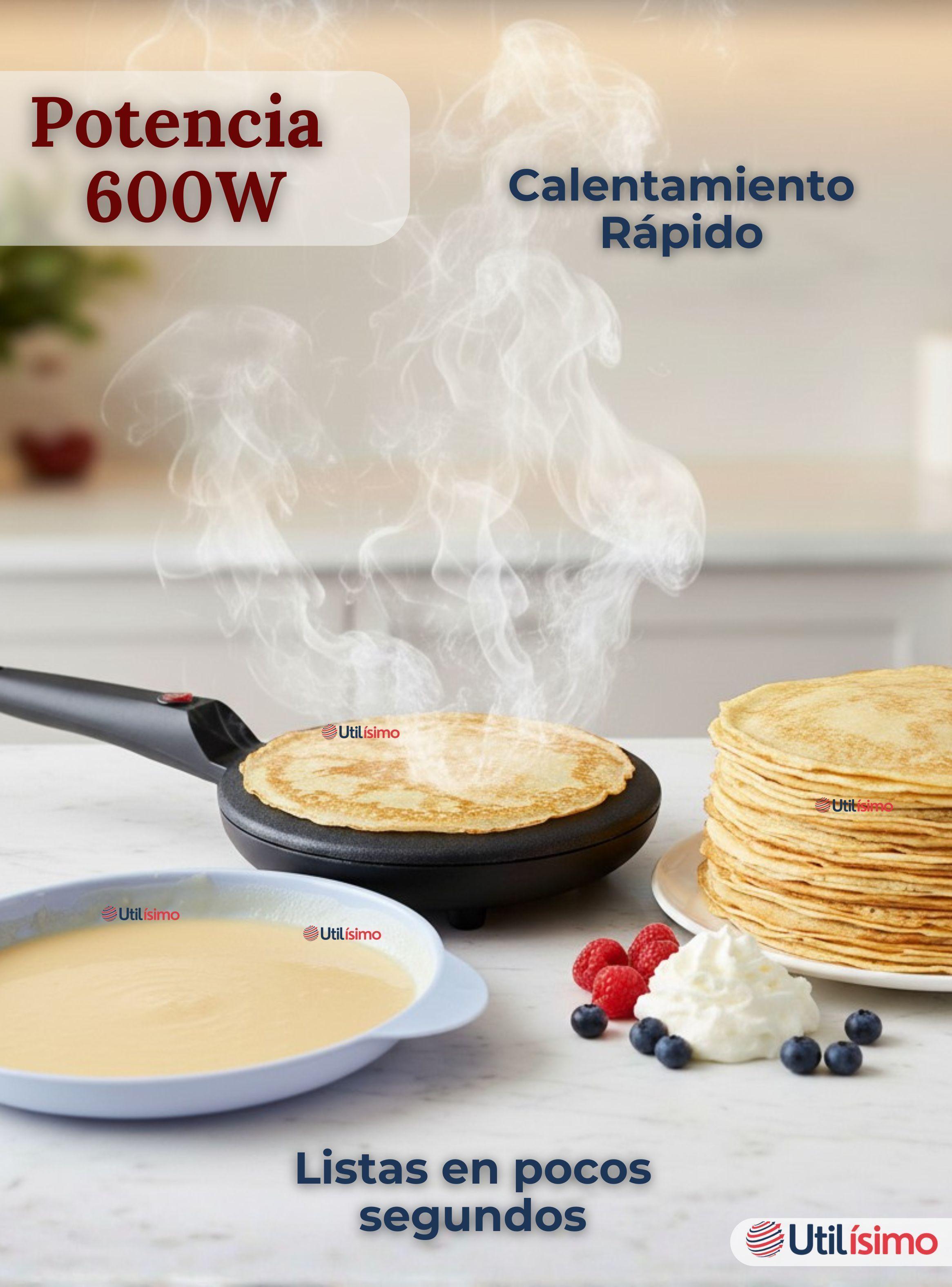 Panquequera Eléctrica Antiadherente Maquina Para Crepes 20 cm Crepera Panquequero-6