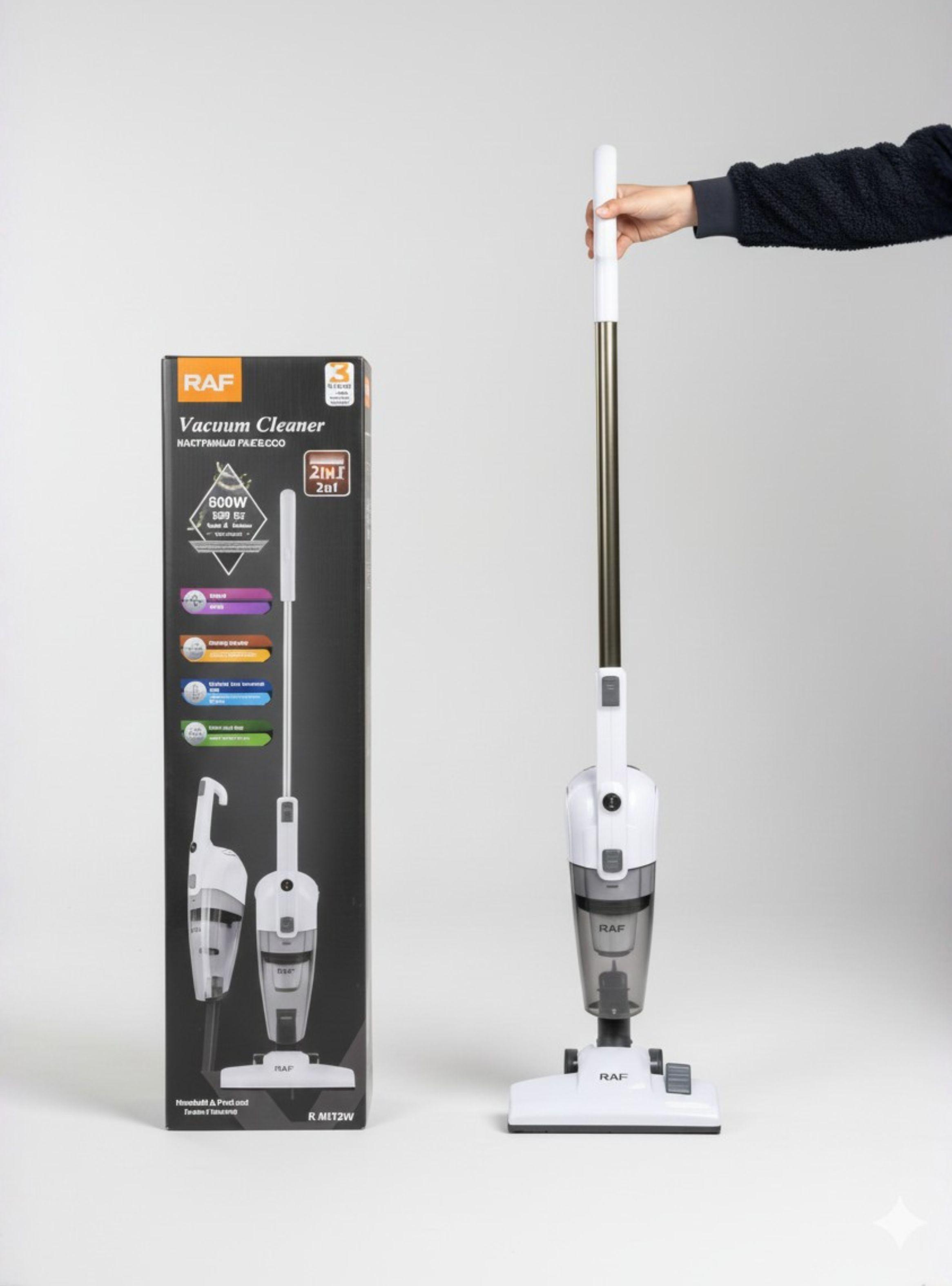 Aspiradora Vertical 2 en 1 Ciclónica Portátil Alta Potencia de 600W 50HZ Filtro Dual-0