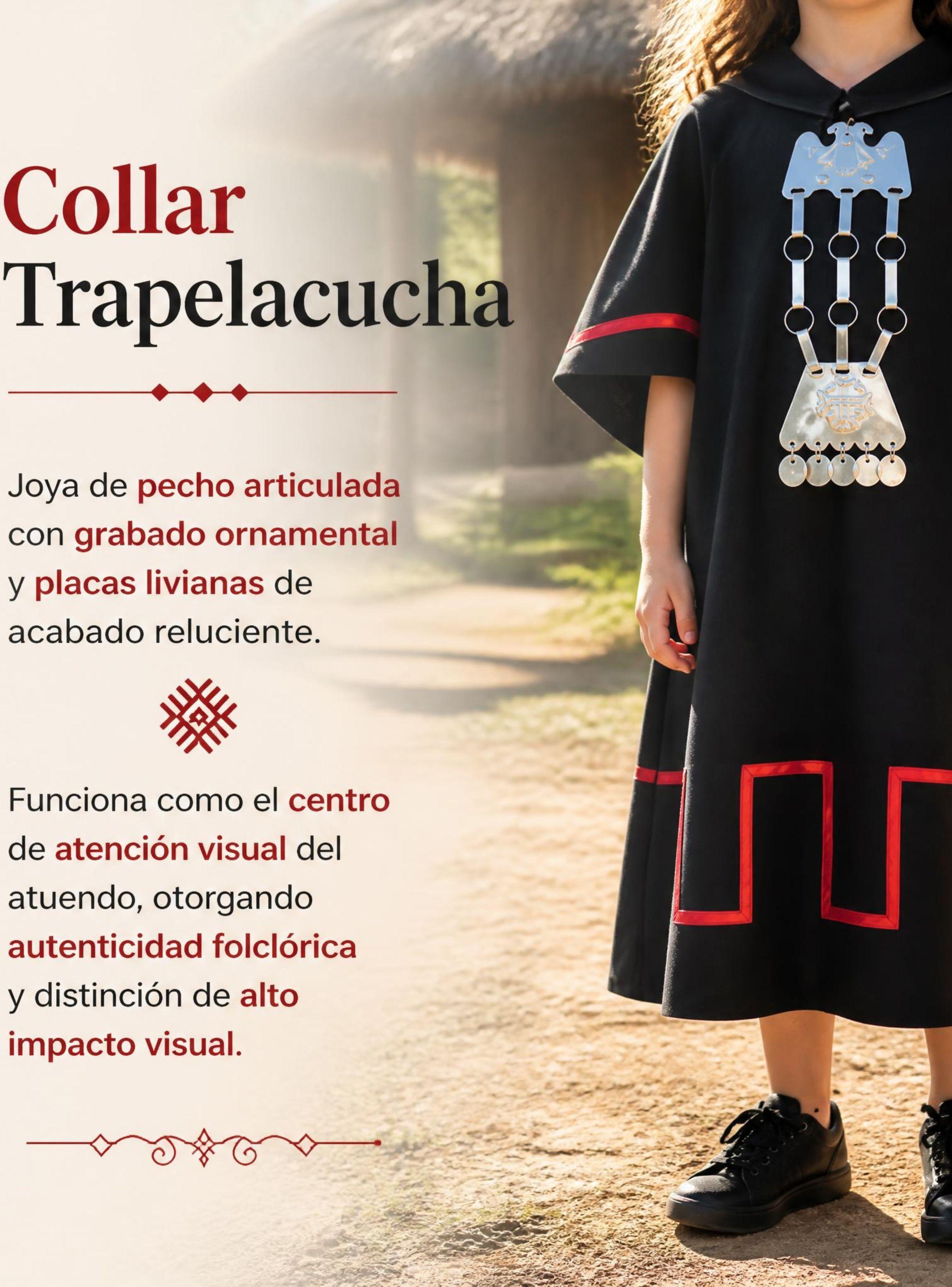  Pack 3 Trajes Típicos Vestido Mapuche Completo 5 Piezas Niña Fiestas Patrias-7