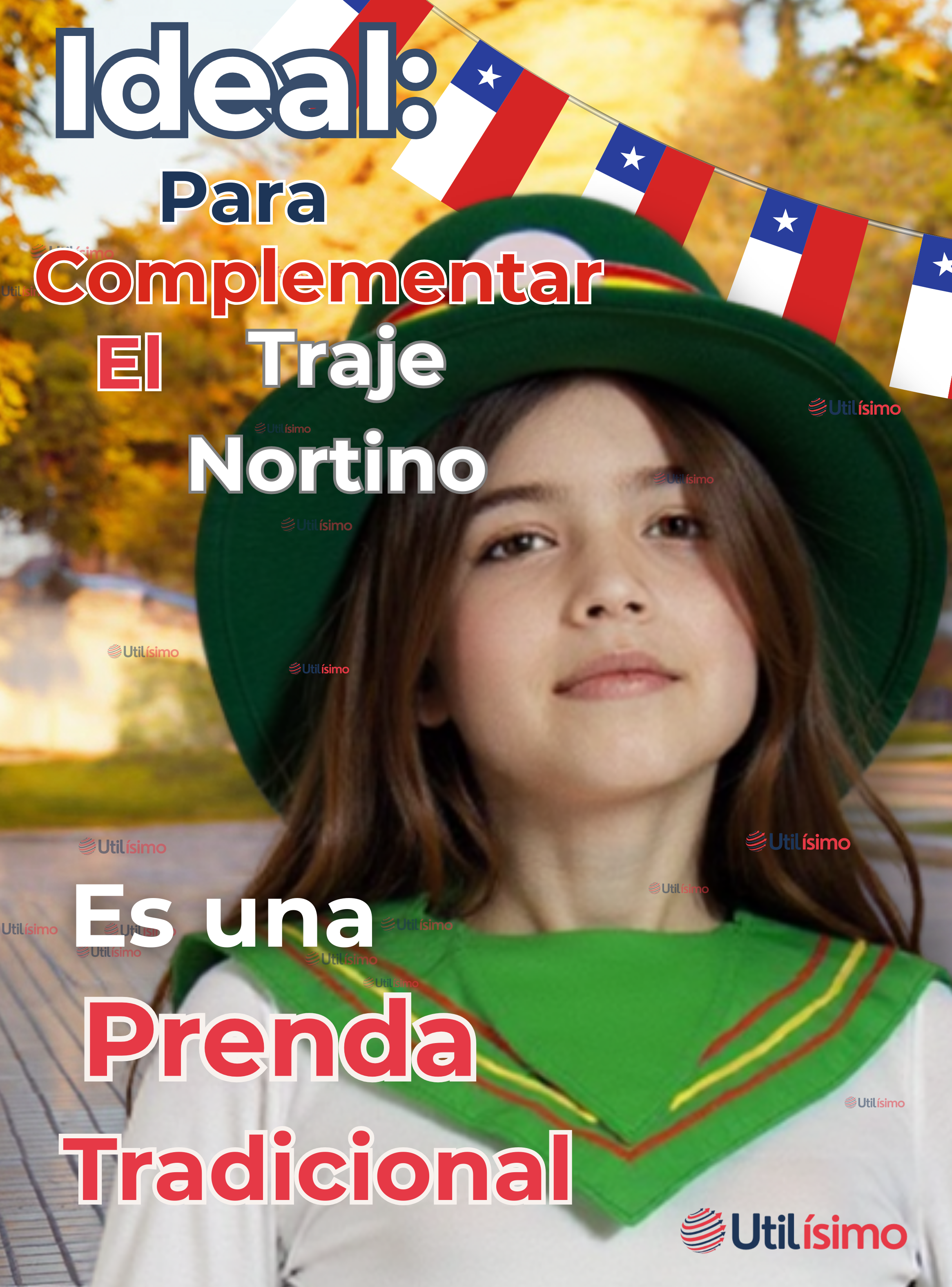 Sombrero Nortino Niña Verde Fiestas Patrias Baile Nortino-3
