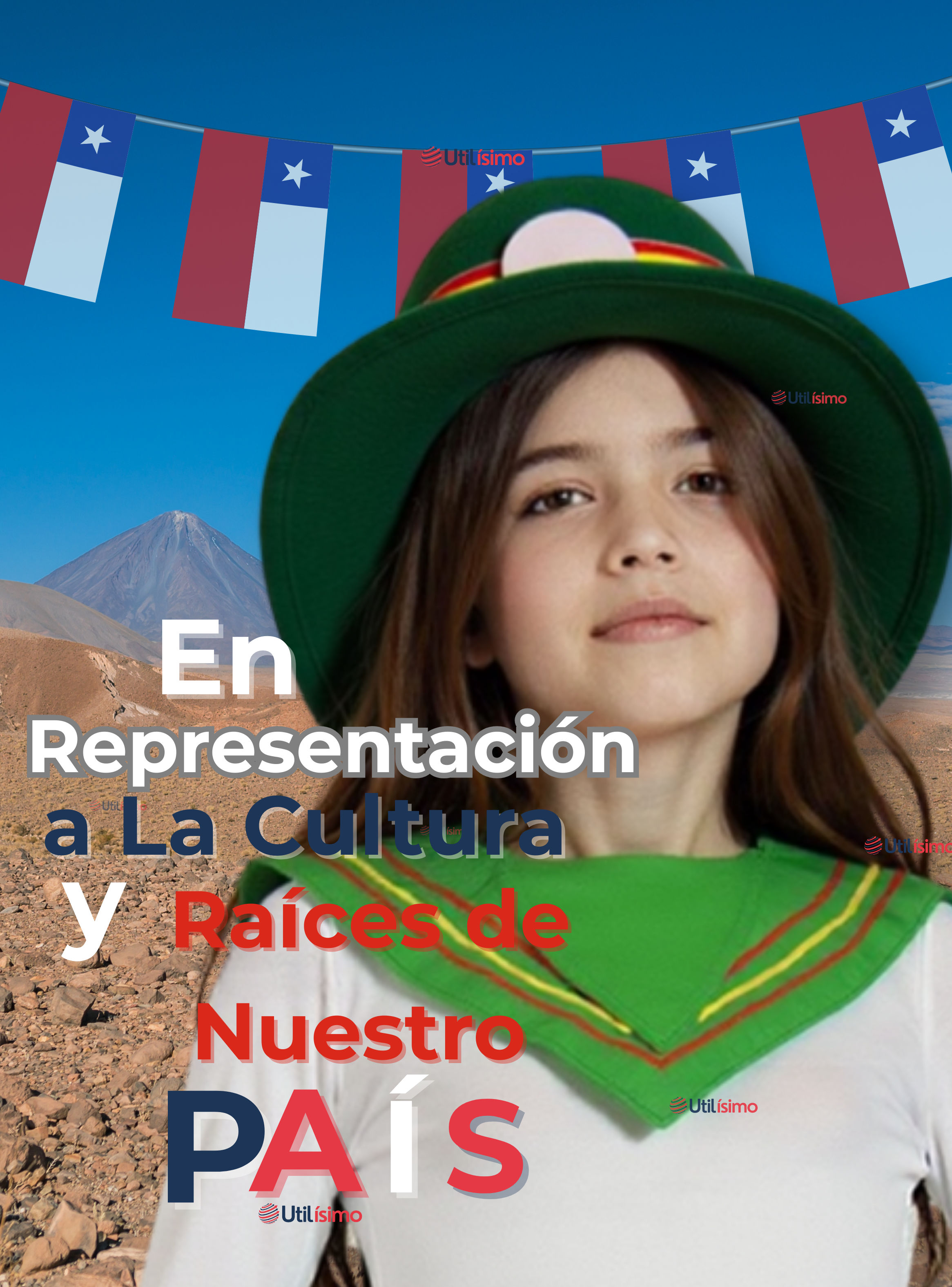 Sombrero Nortino Niña Verde Fiestas Patrias Baile Nortino-6