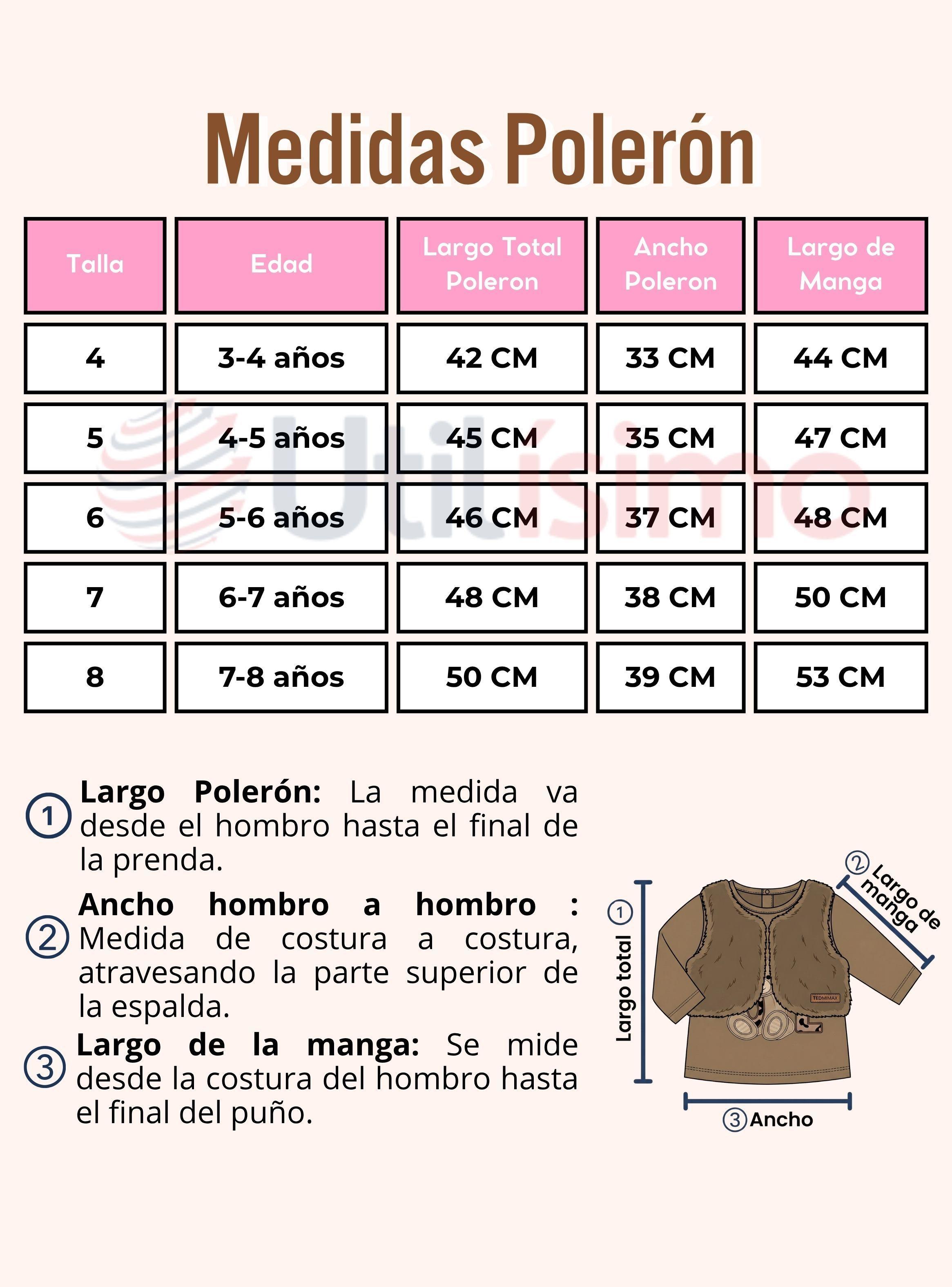 Conjunto Buzo Polera Chaleco 3 Piezas Tedmimak Niña Pretty Bear-4