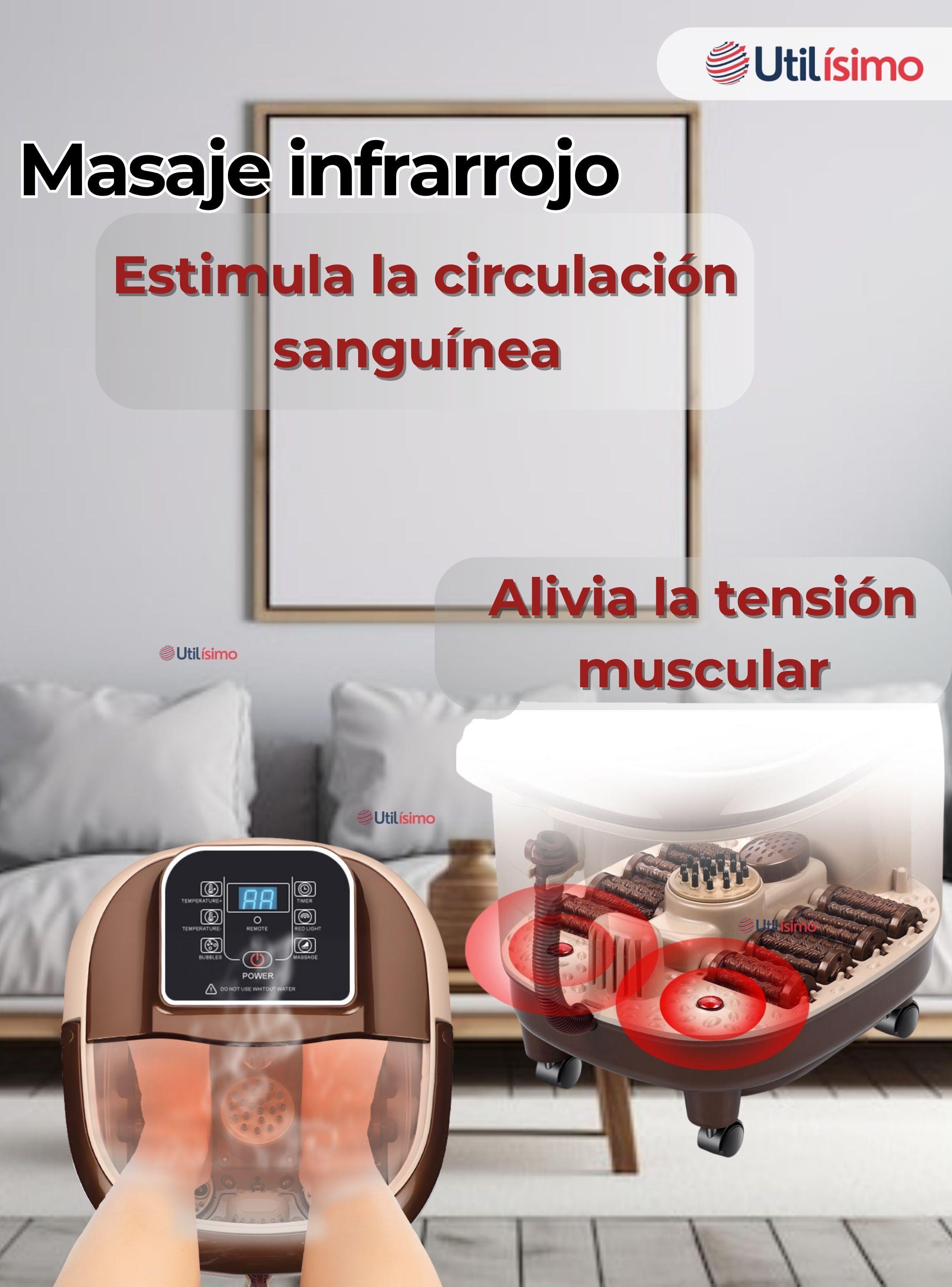 Masajeador Spa Eléctrico para Pies con Pantalla LCD-7