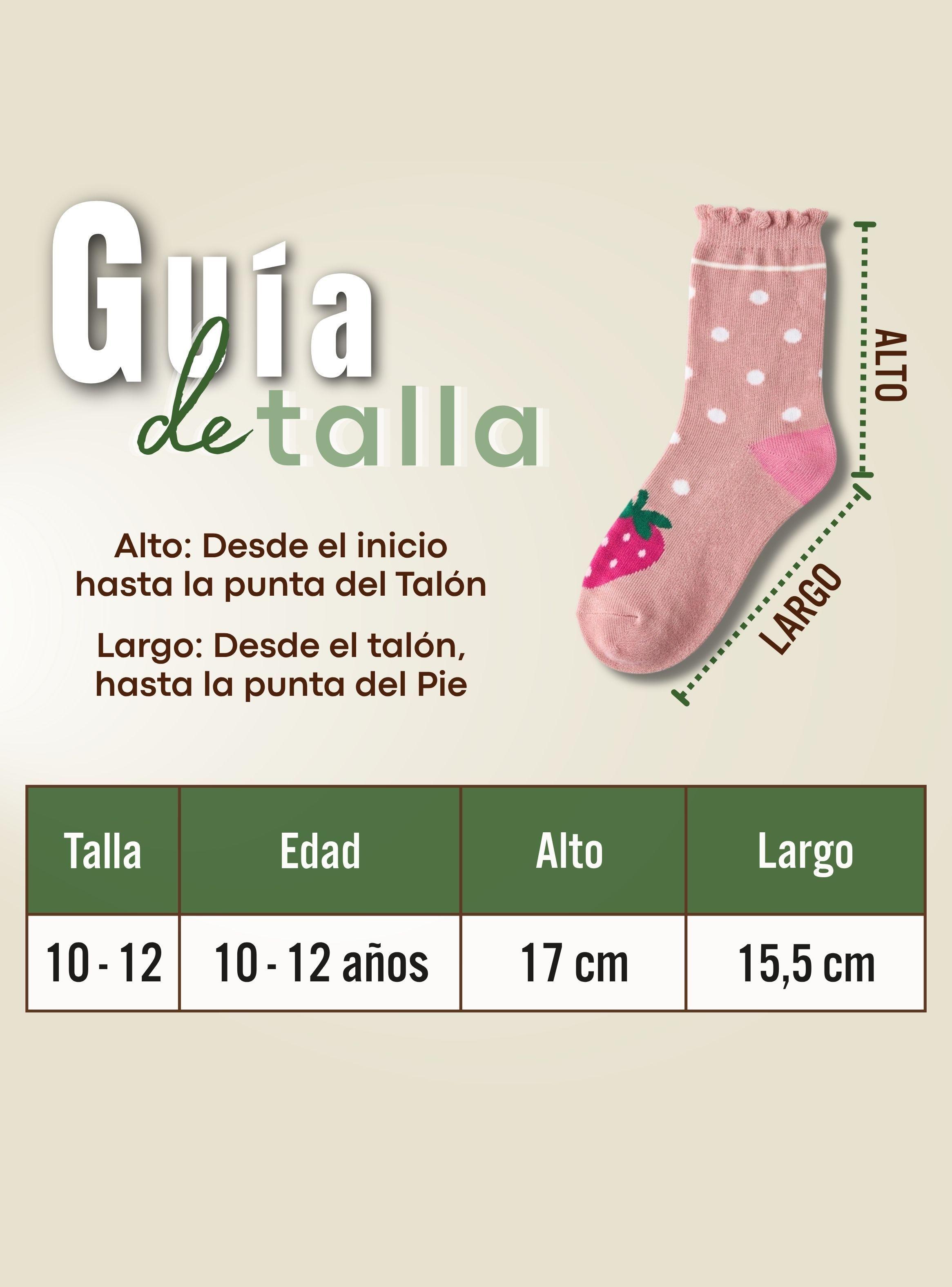 Pack 2 Pares De Calcetines Algodón Invierno Diseño Frutilla Surtido Niña-3