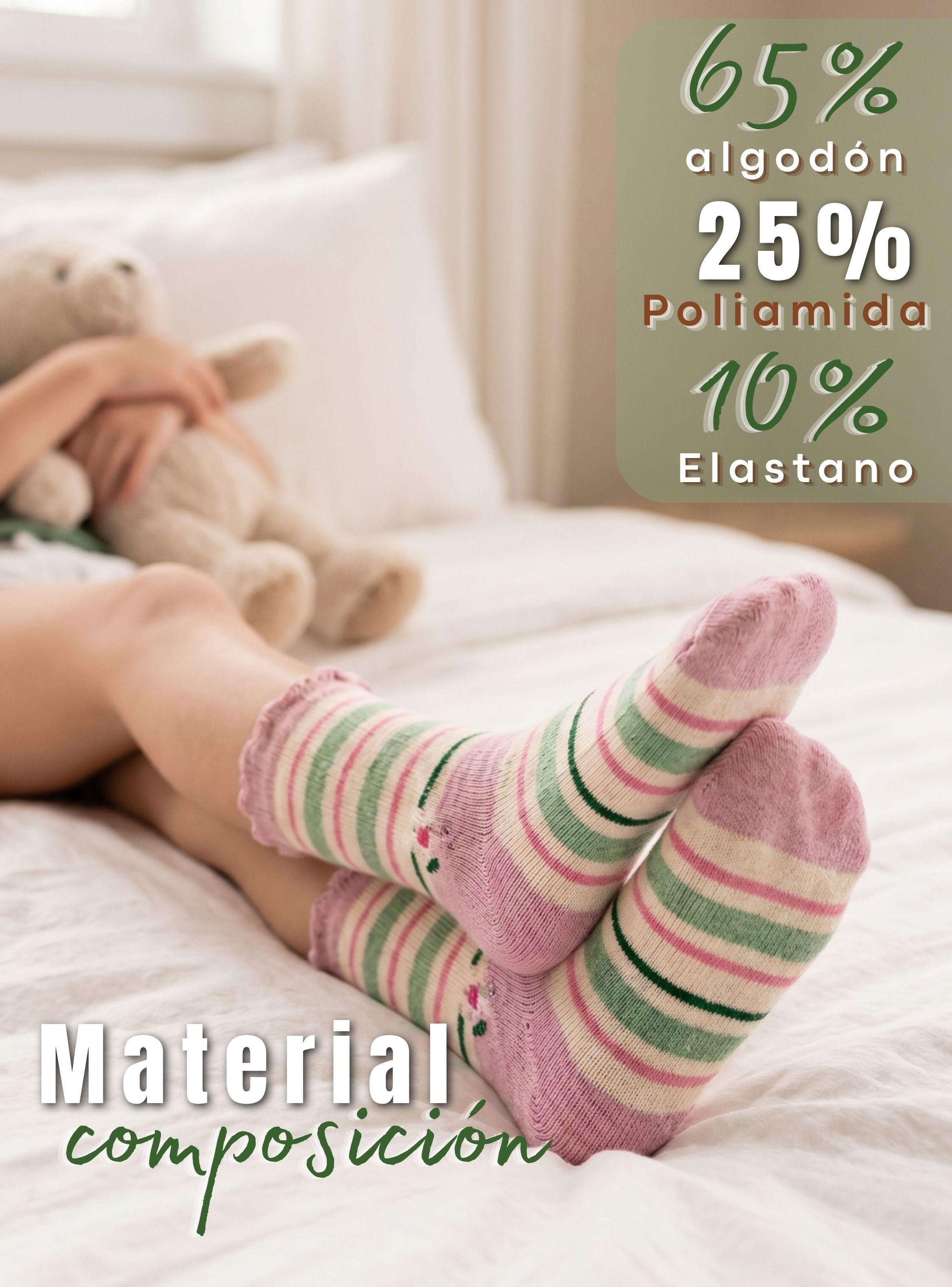 Pack 2 Pares De Calcetines Algodón Invierno Diseño Frutilla Surtido Niña-5