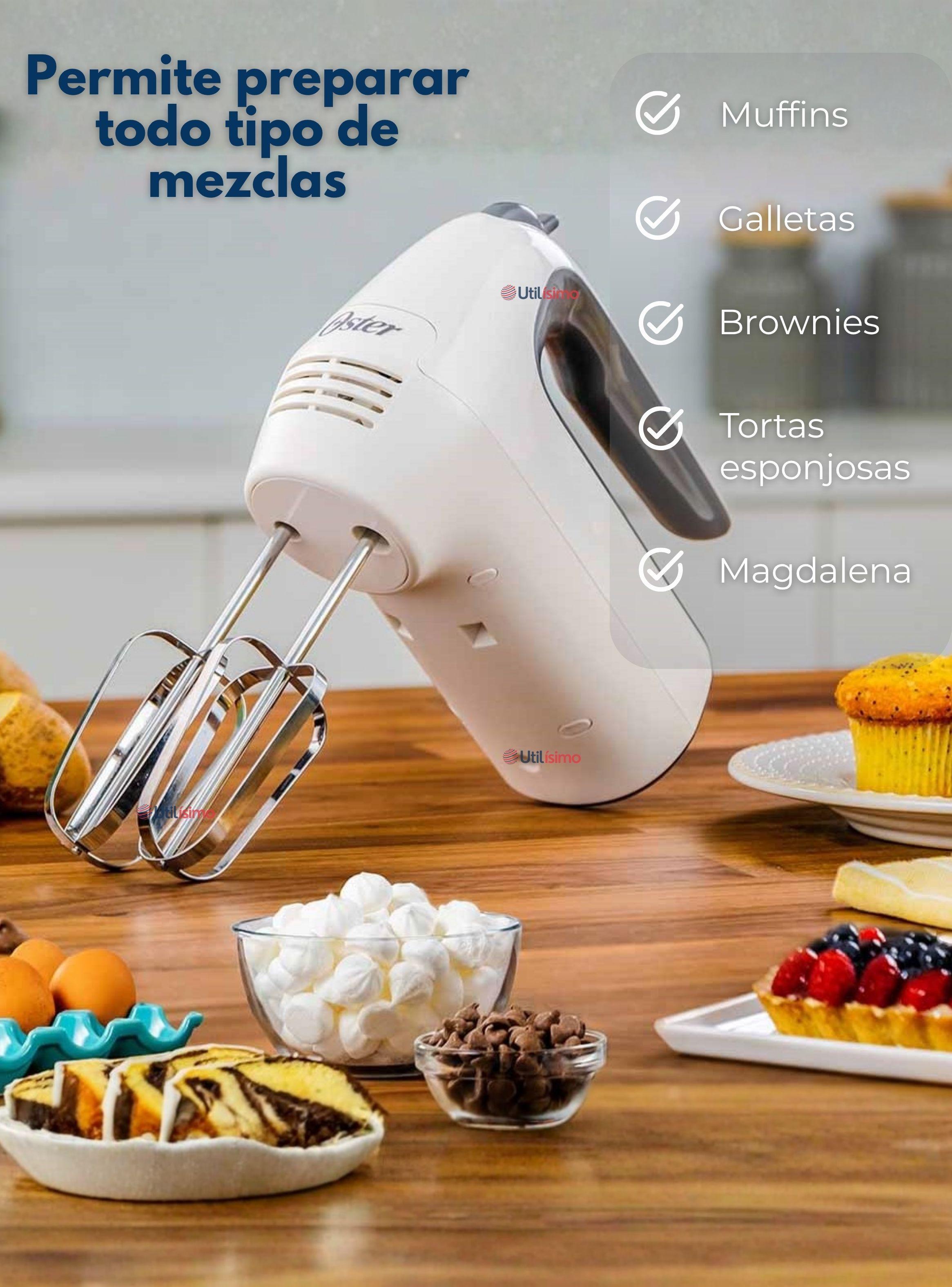 Batidora de mano Oster® blanca 6 velocidades y función turbo FPSTHM3532-3