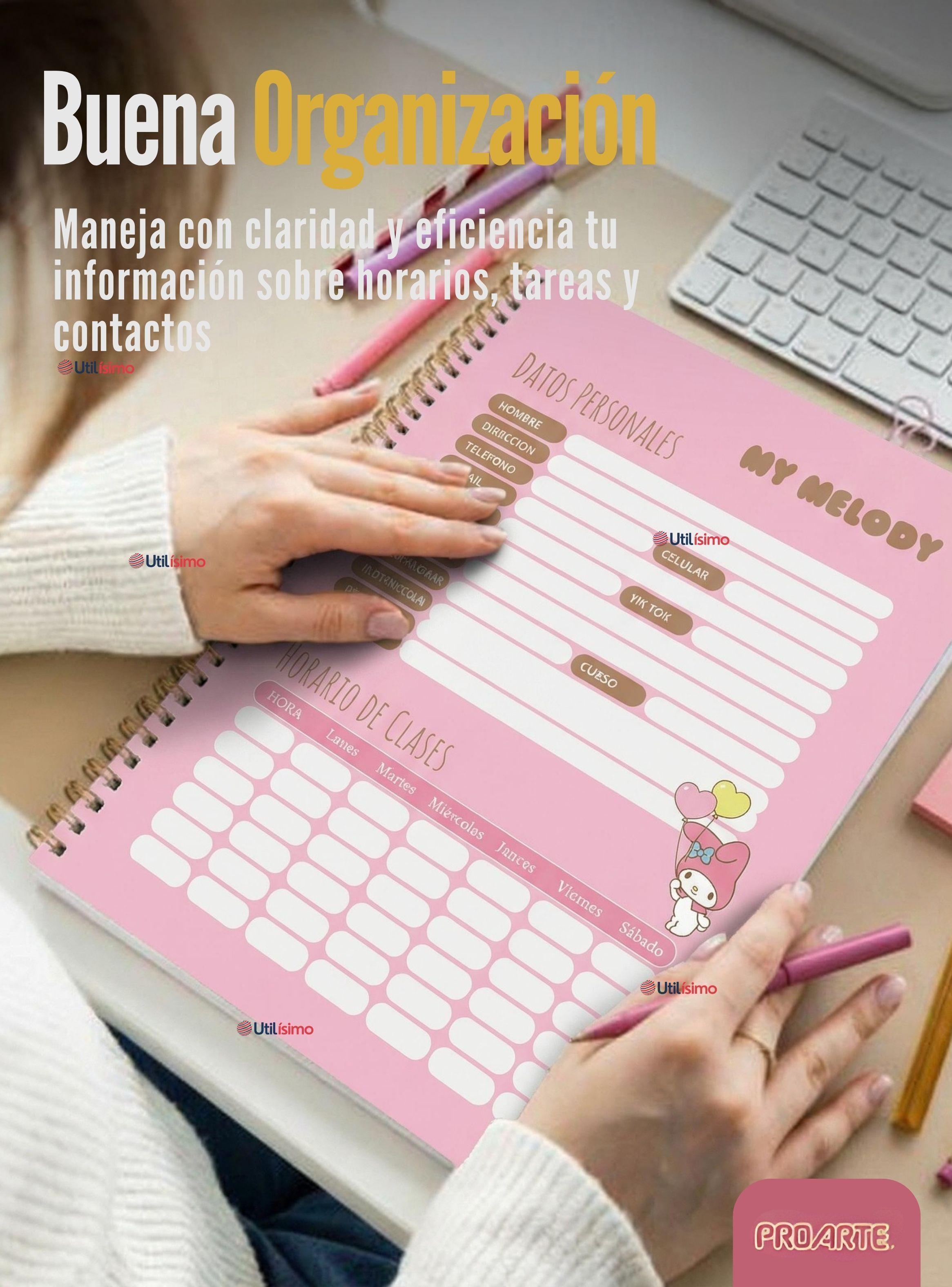 Pack 10 Cuadernos Universitarios My Melody de 100 Hojas Proarte 7mm Diseño Surtido-5