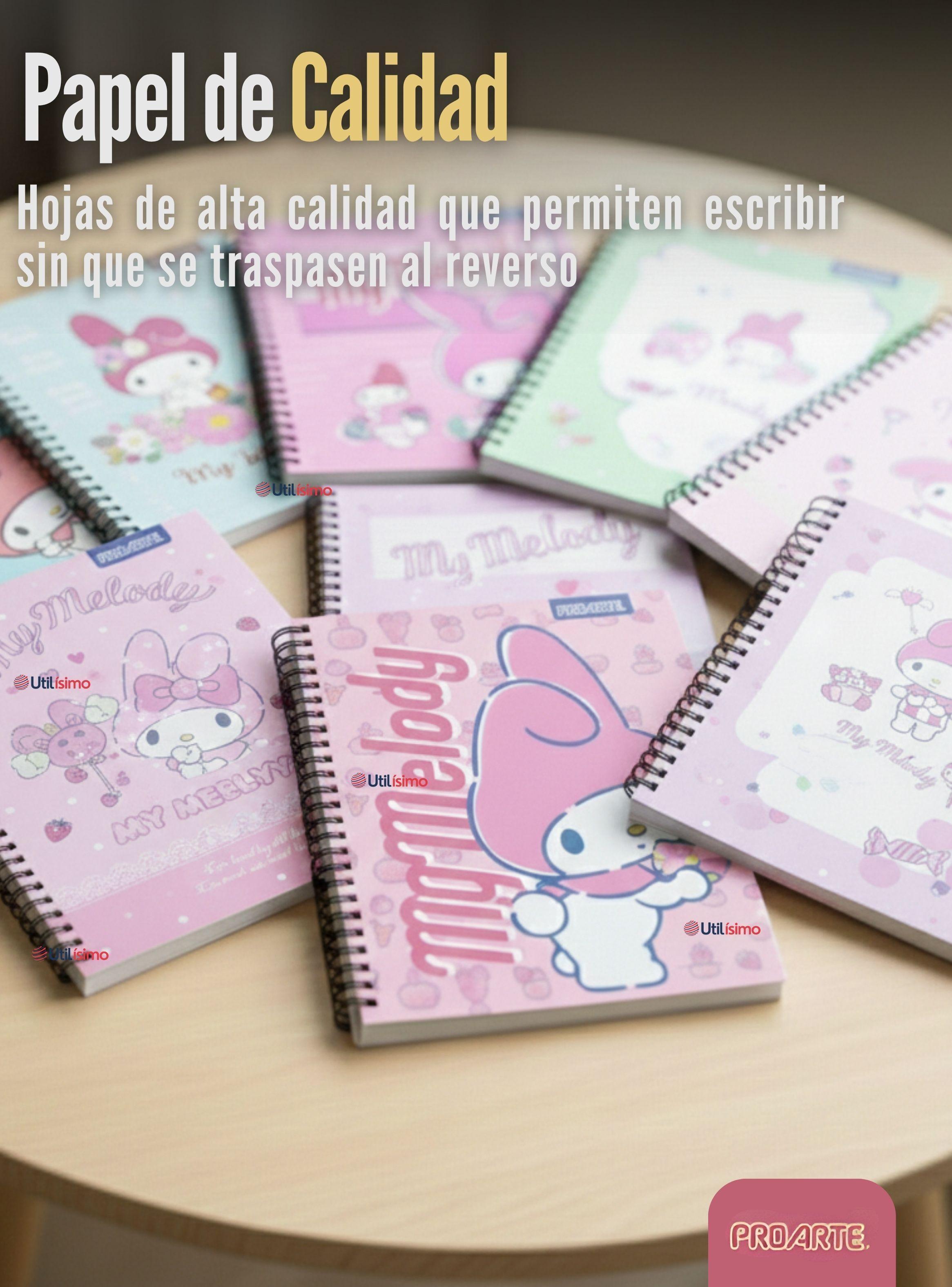 Pack 10 Cuadernos Universitarios My Melody de 100 Hojas Proarte 7mm Diseño Surtido-7