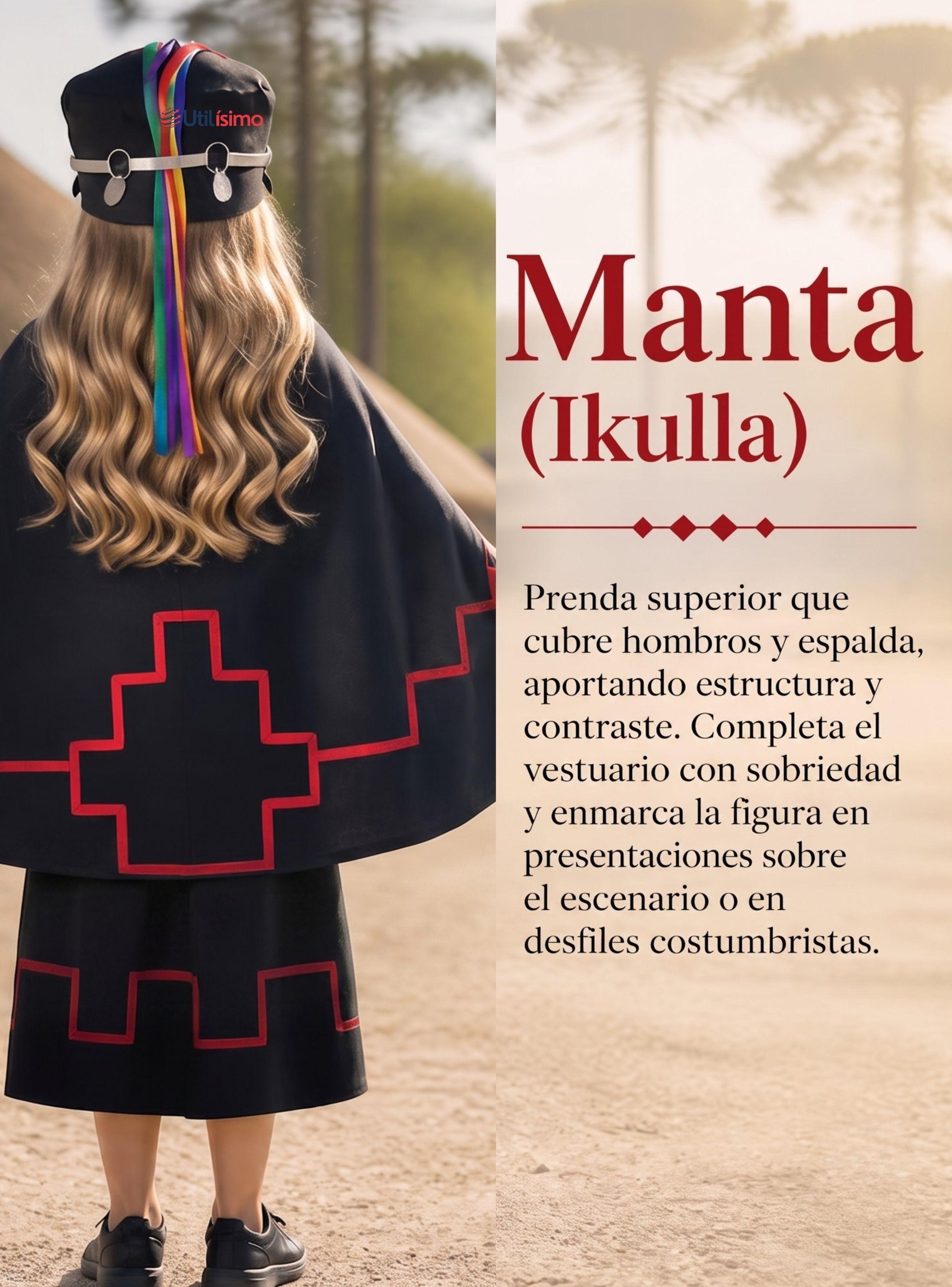  Pack 3 Trajes Típicos Vestido Mapuche 5 Piezas Niña Fiestas Patrias-5