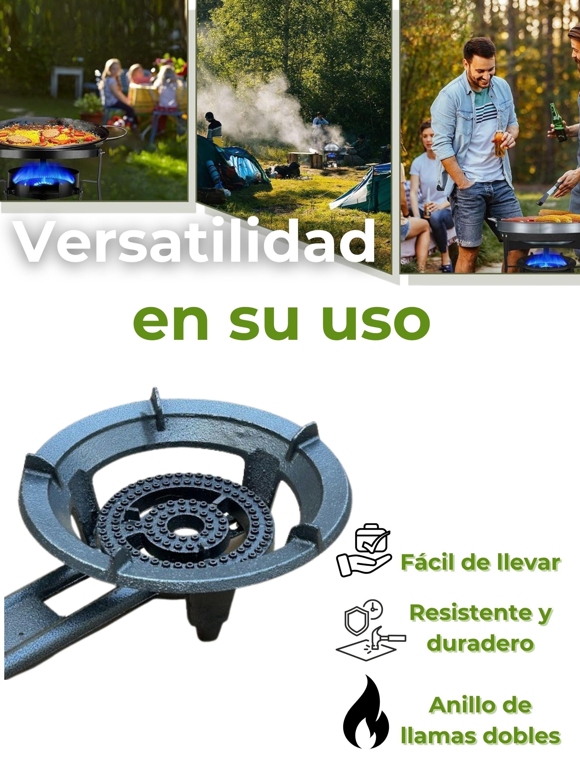 Fogón Cocina Portátil A Gas 1 Plato Camping Hogar-6