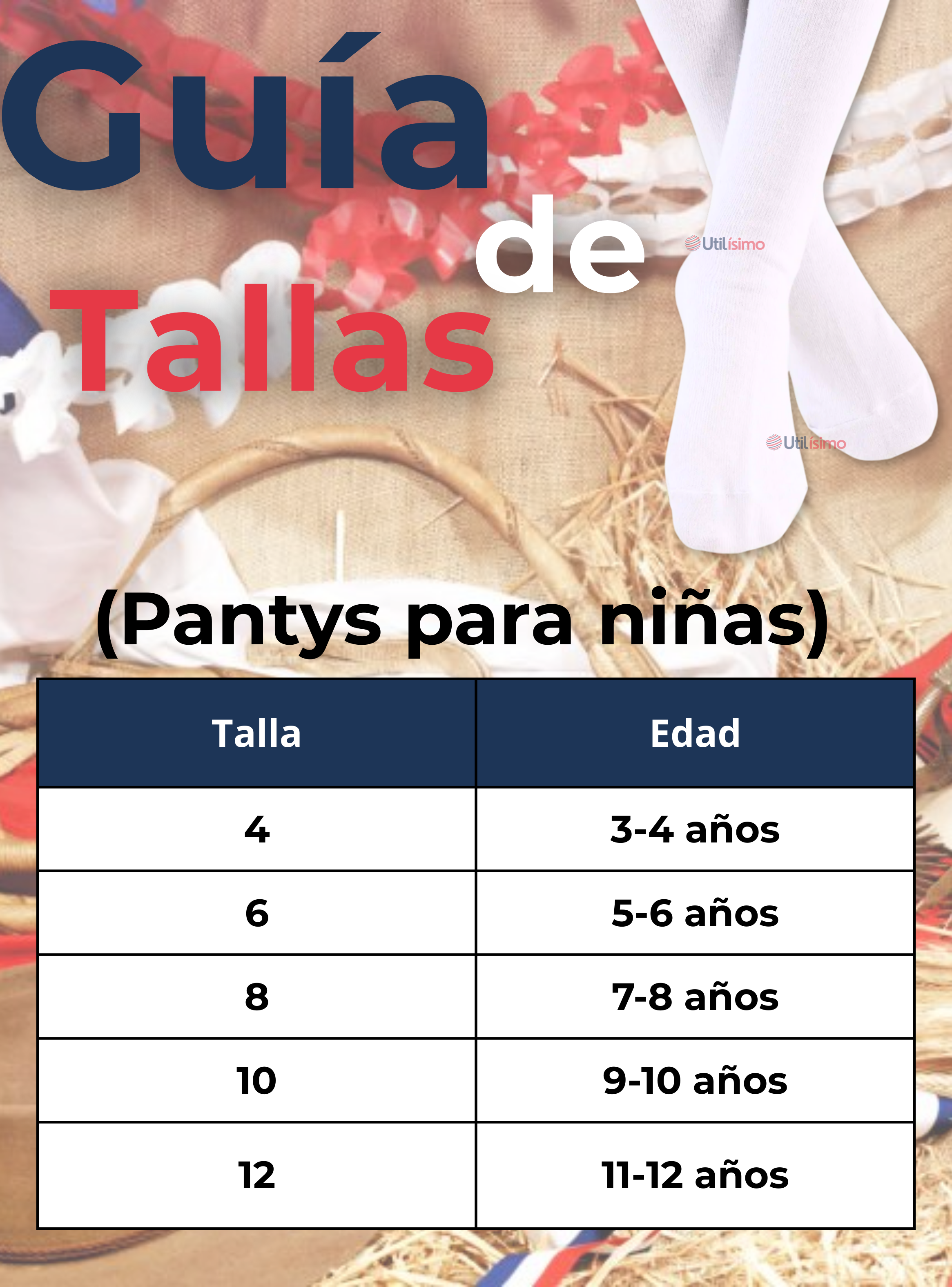 Ballerina Panty Primera Capa Blancas Niña Fiestas Patrias-2