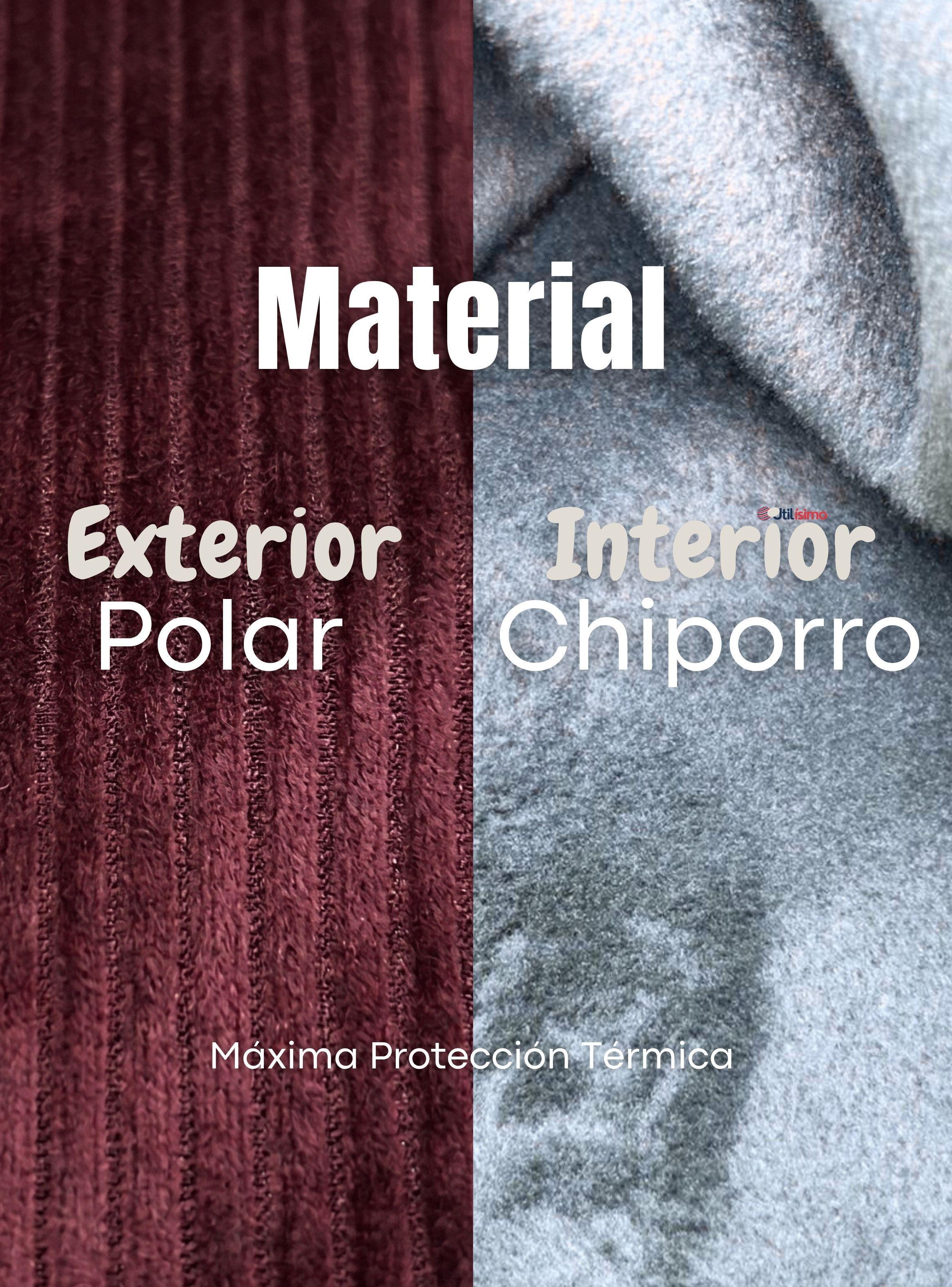 Pantalón Palazzo Polar Con Chiporro Niña Juvenil Calza Térmica Elasticada Burdeo-7