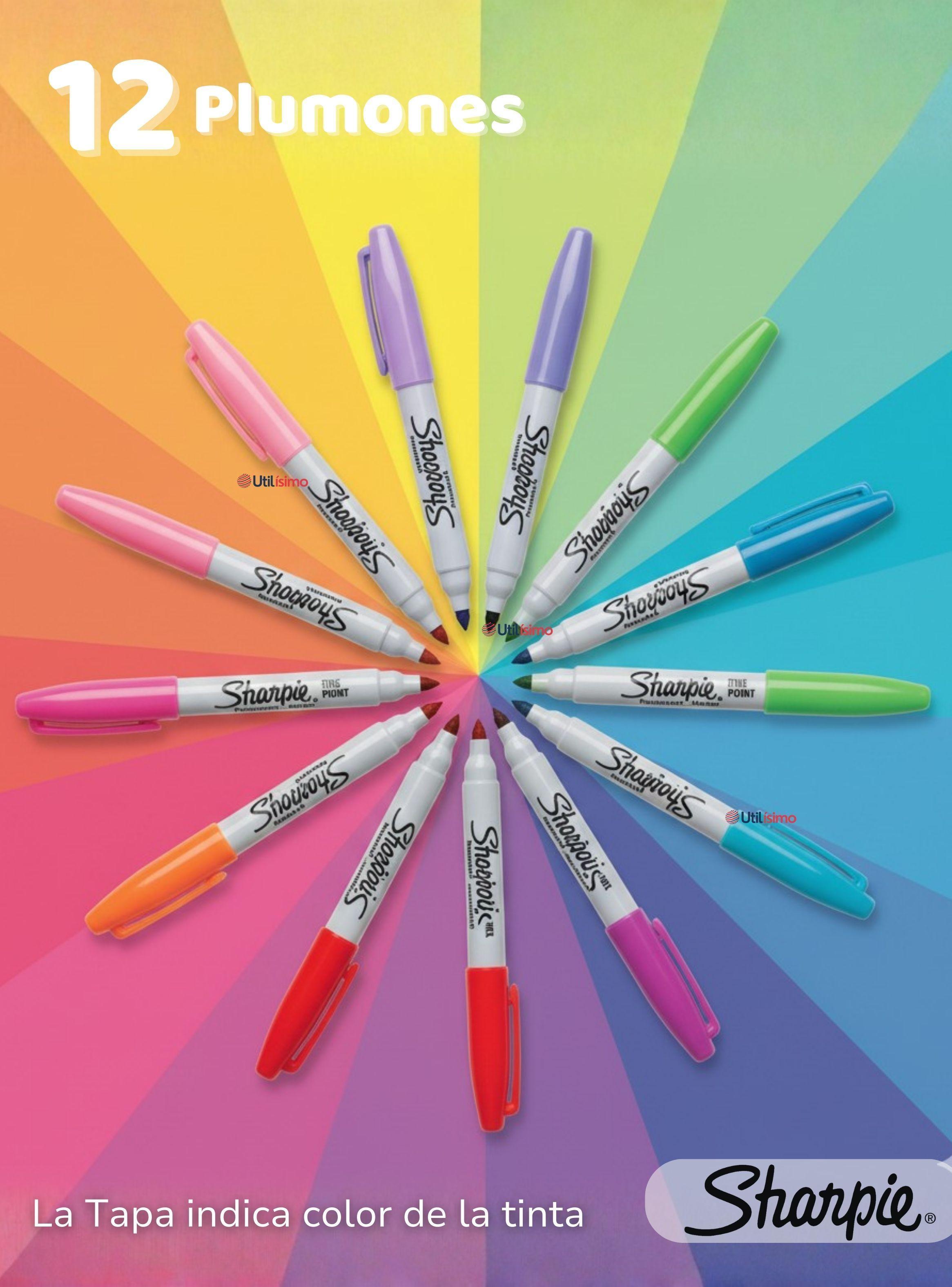 Set 12 Plumones Sharpie Glam Pop Marcadores Colores Surtidos-2