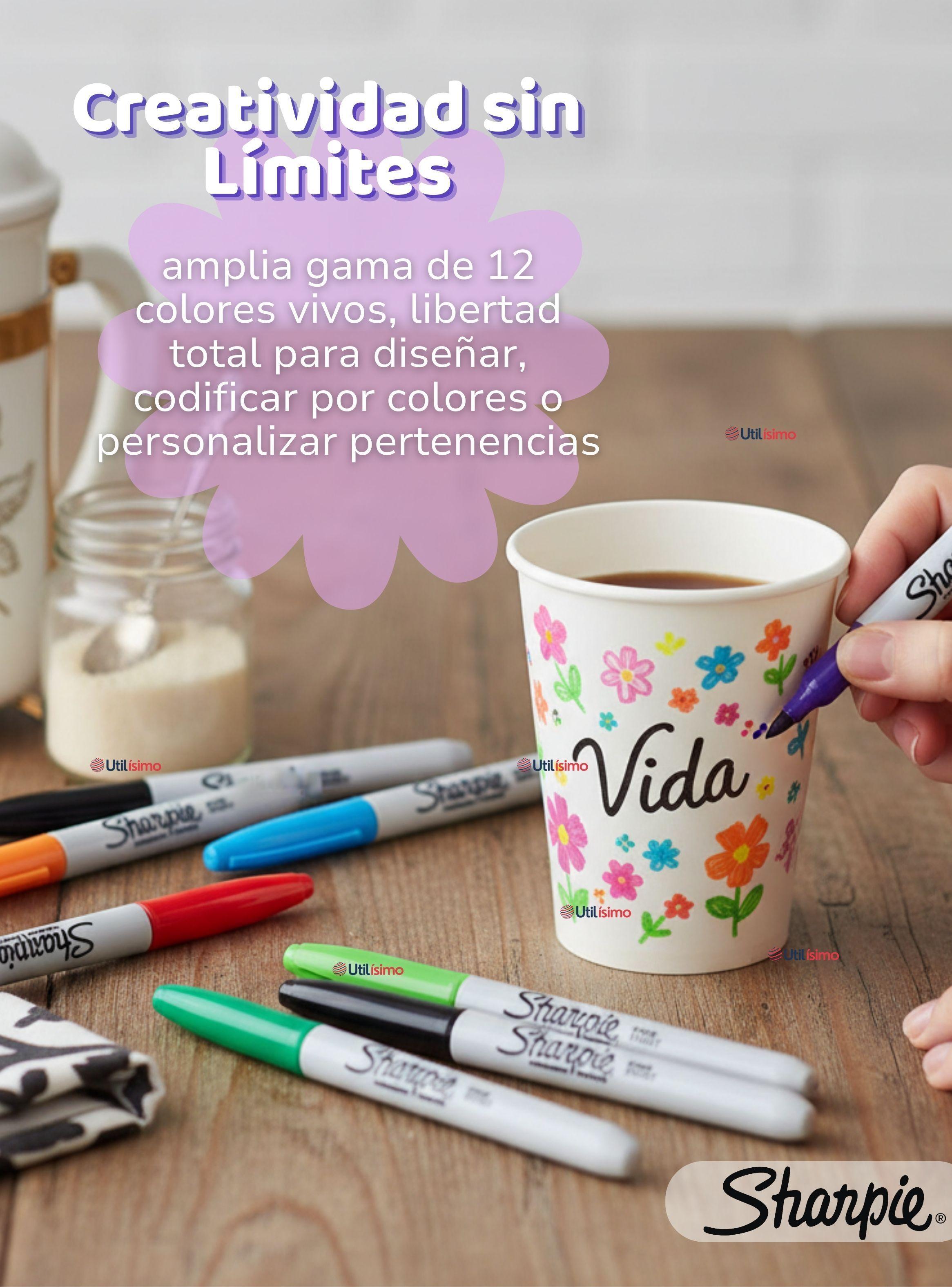 Set 12 Plumones Sharpie Glam Pop Marcadores Colores Surtidos-5