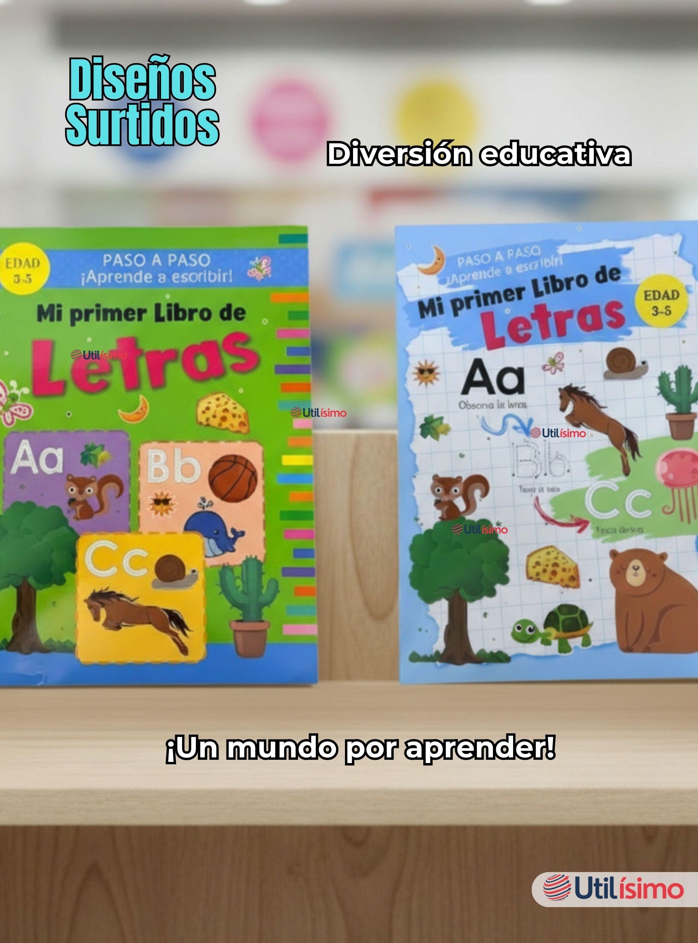 Libro De Aprendizaje de Letras Educativo Diseños Surtidos-6