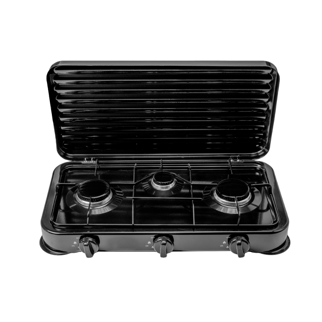 Cusimax Cocina A Gas Portátil - 3 Platos-0