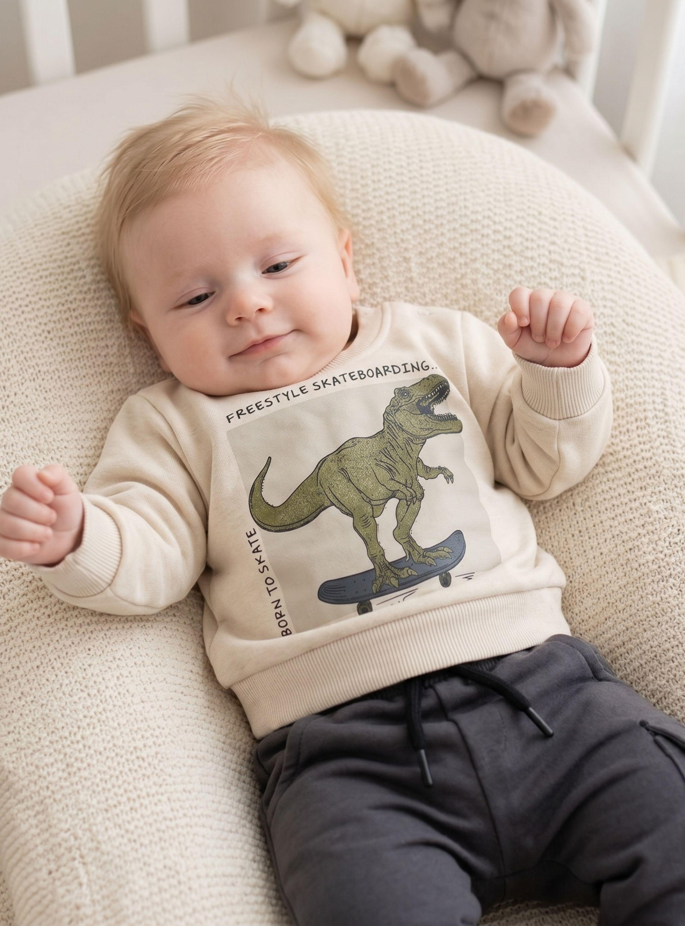 Conjunto Buzo Polerón 2 Piezas Bebé Niño Dino Street-0