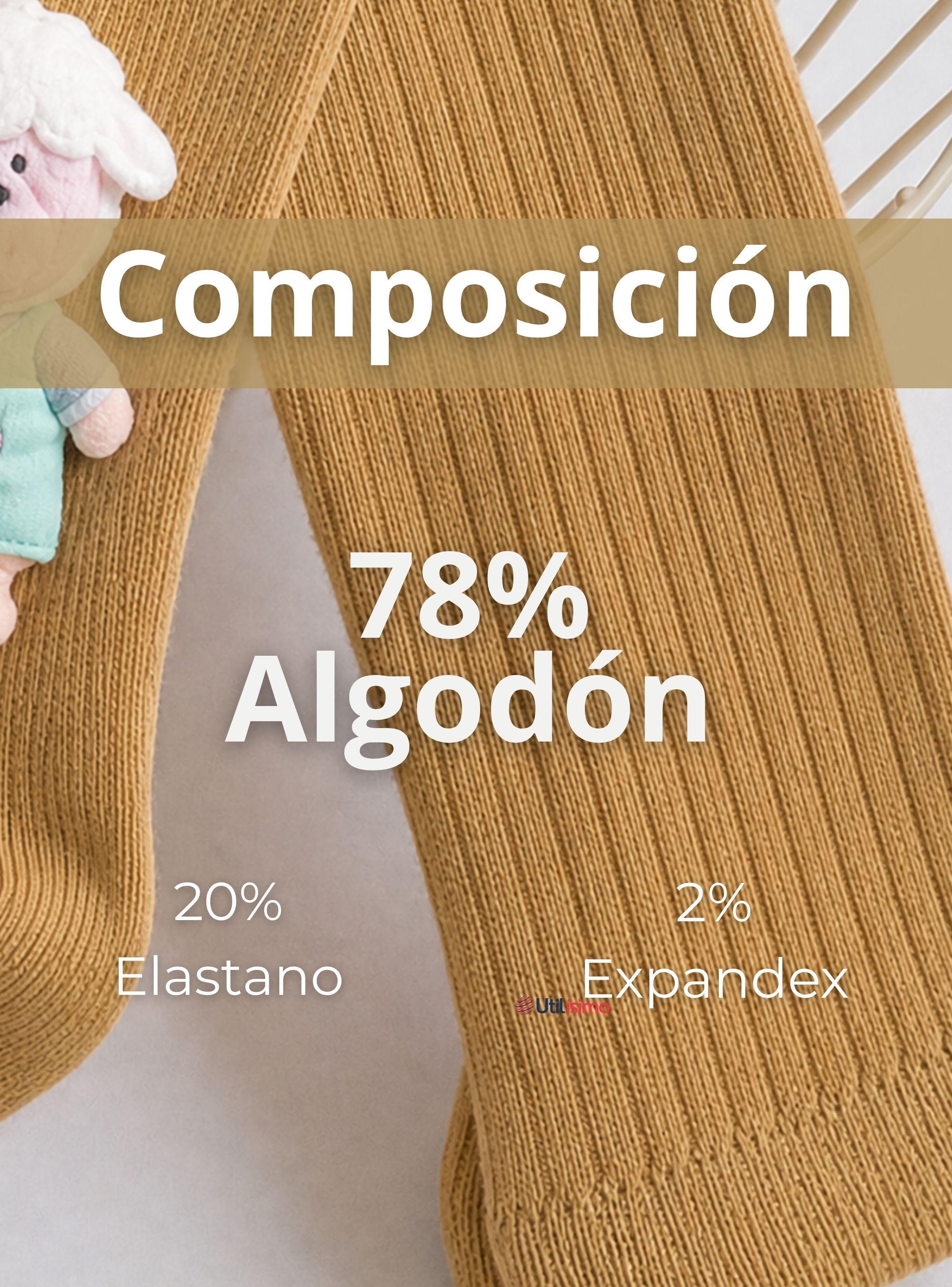 Panty 3D Osito Café Tejida Niña Ballerina 78% de Algodón Premium-7