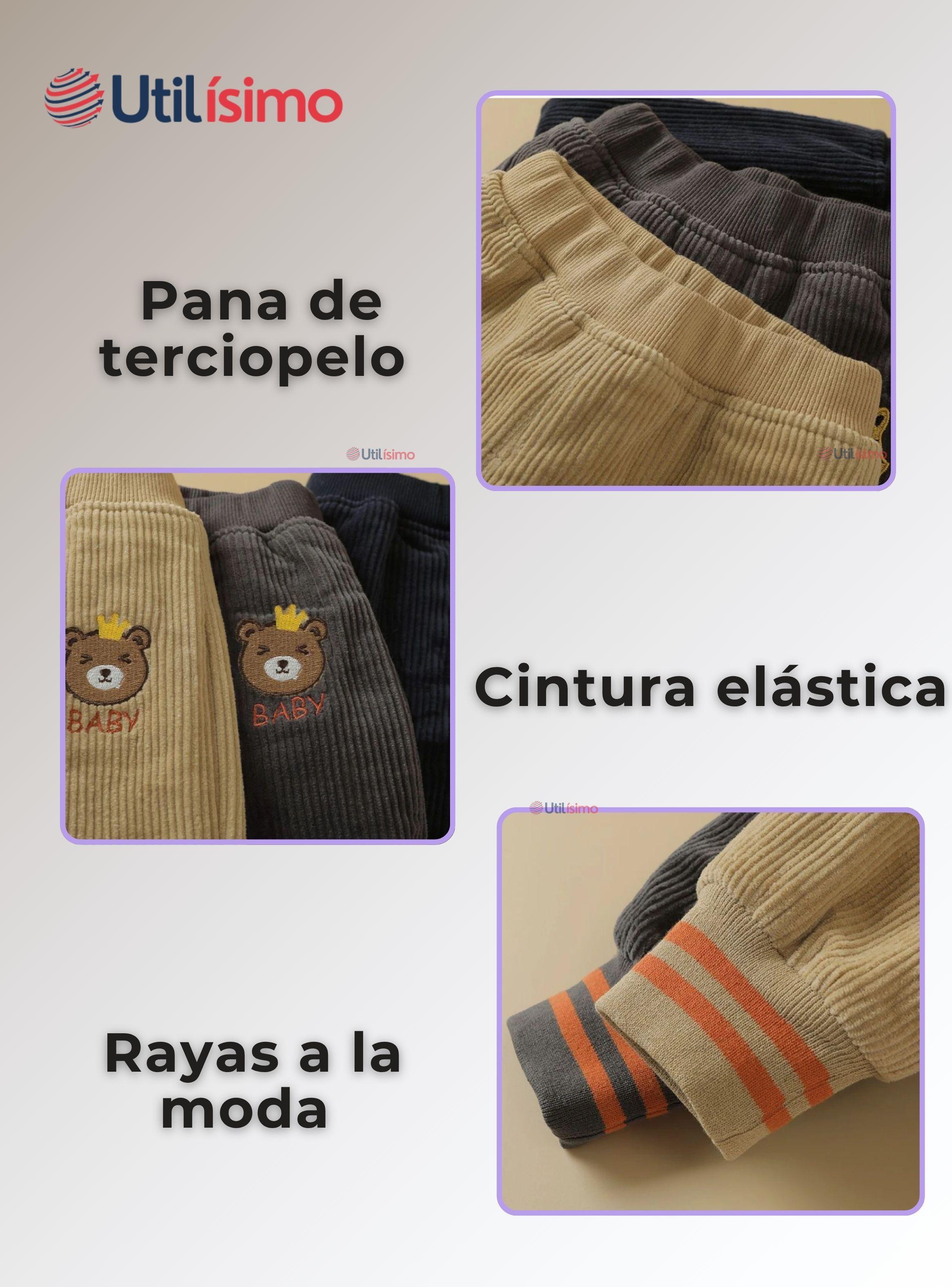 Buzo Cotelé forrado en Polar Niño Gris-5