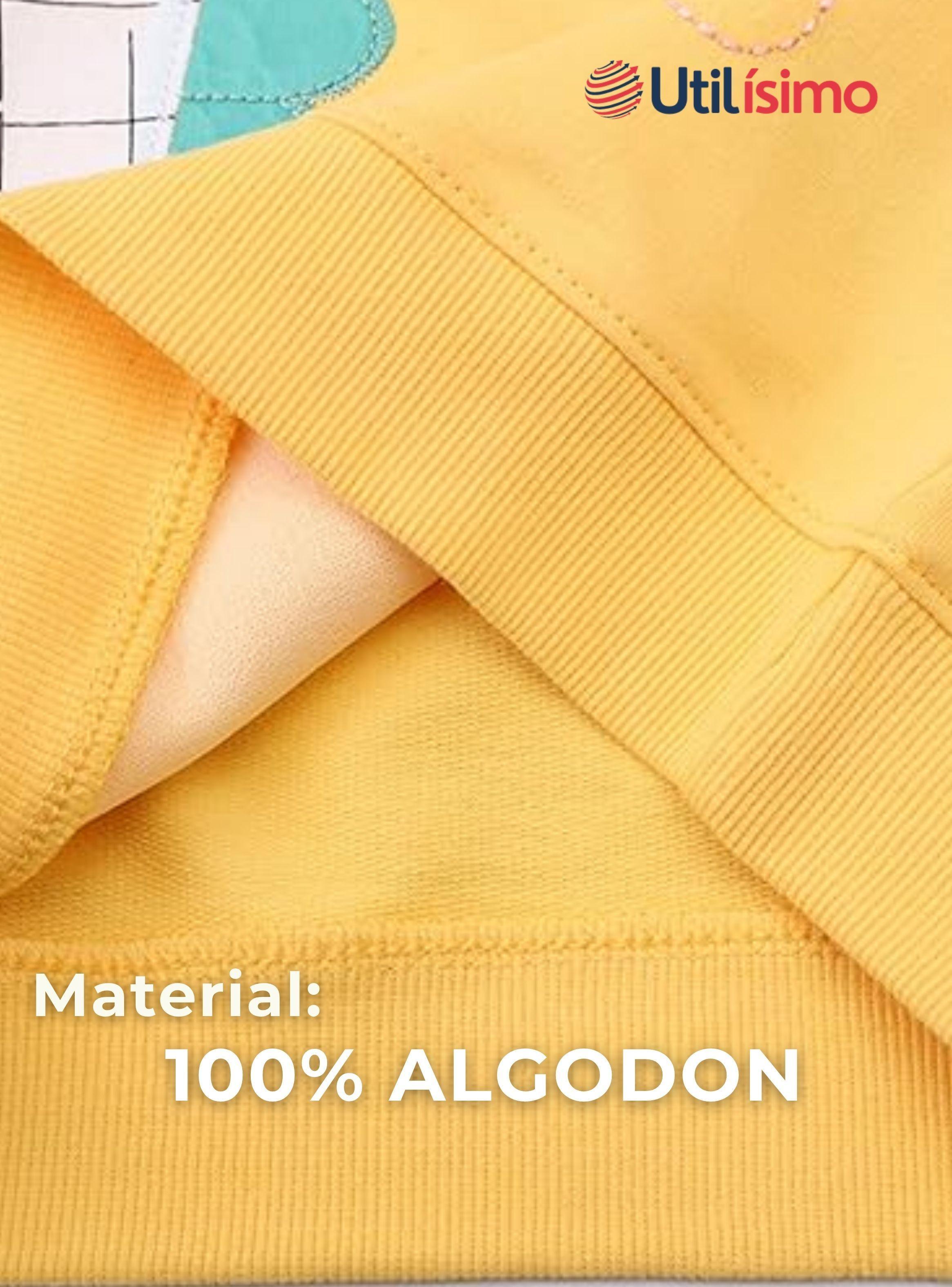 Polerón Algodón Cuello Redondo Niña Amarillo Unicornio-4